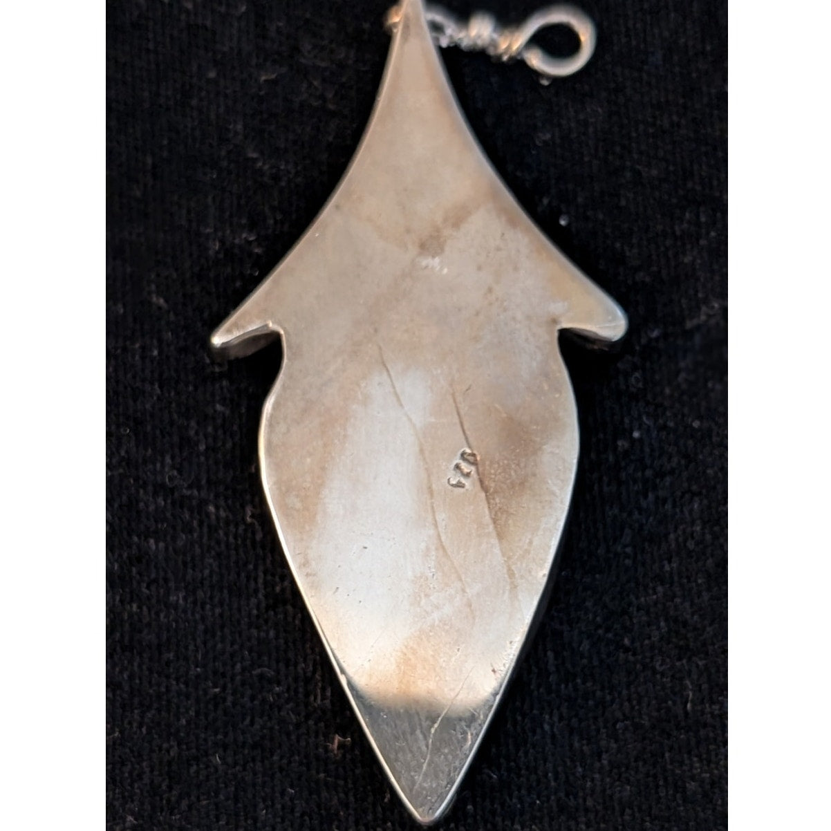 Vintage Bezel Set Teardrop Shape Lapis Lazuli 925 Sterling Silver Pendant