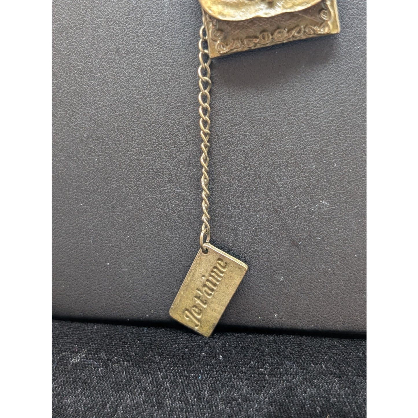 Jet'aime VTG Brass Necklace & Made to Look Antique Filigree Pendant Necklace Lot