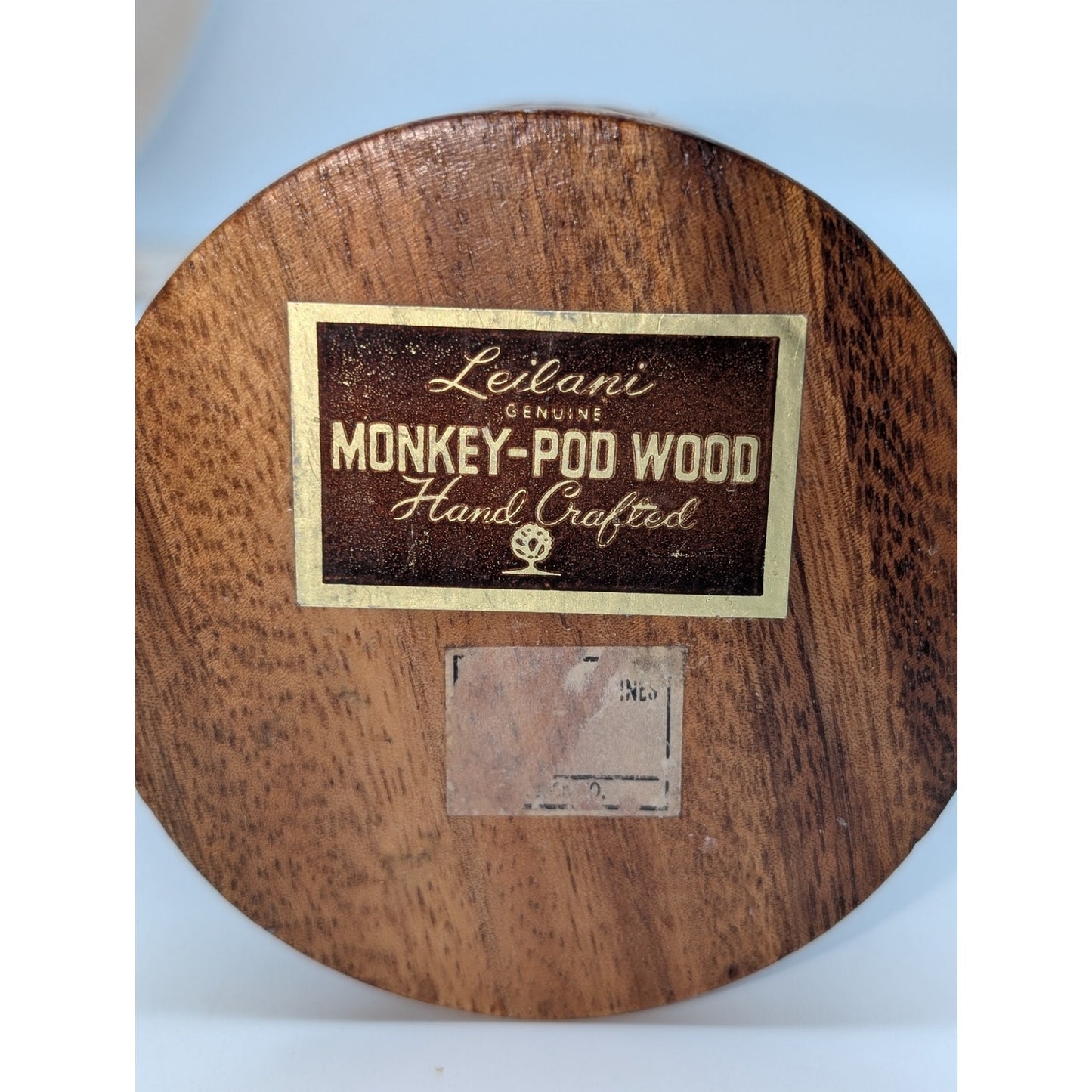 Mid-Century Modern VTG Leilani Monkey Pod Wood Pineapple Toothpick Holder