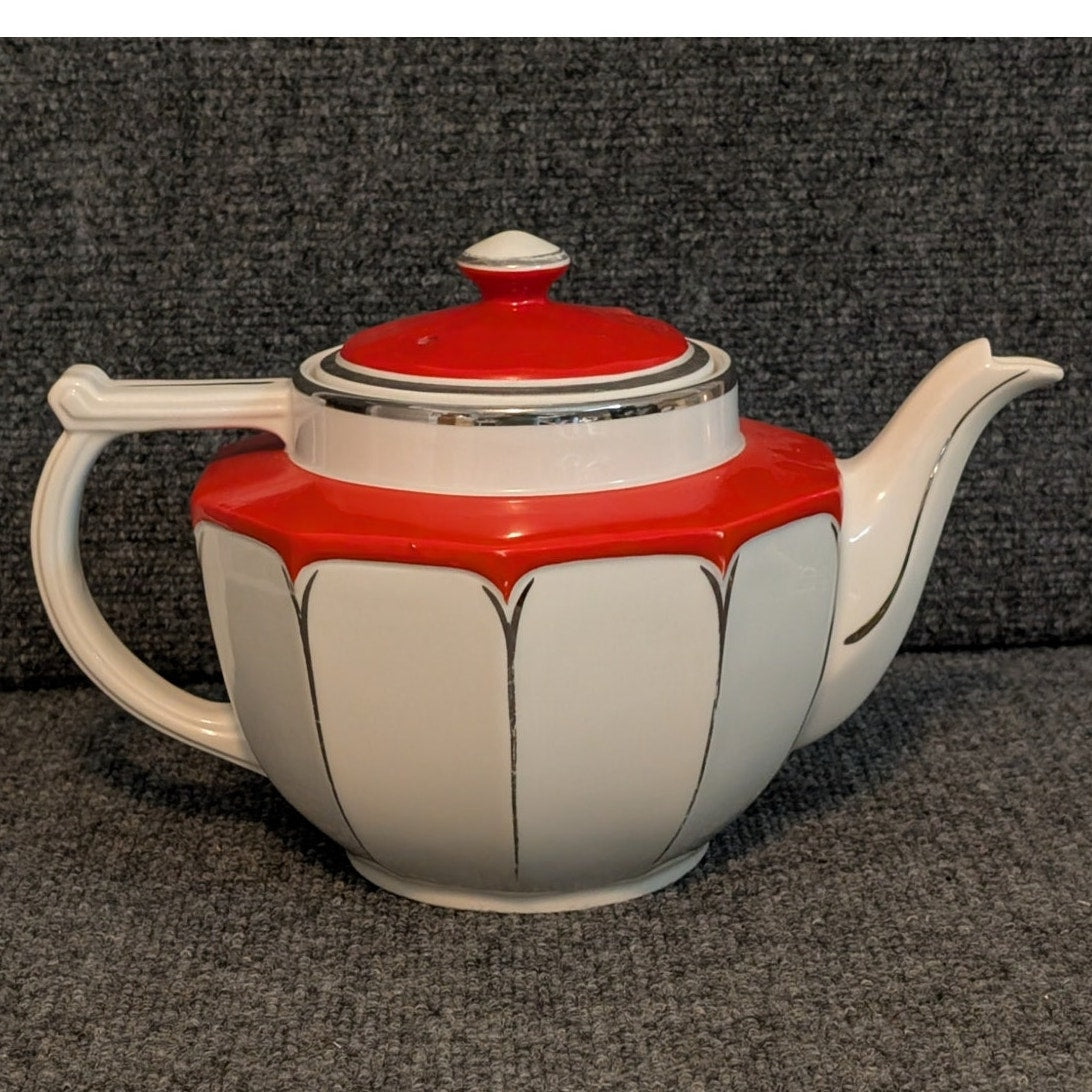 Vtg Mid Century Modern Hall's Superior Quality Kitchenware Teapot Made in USA