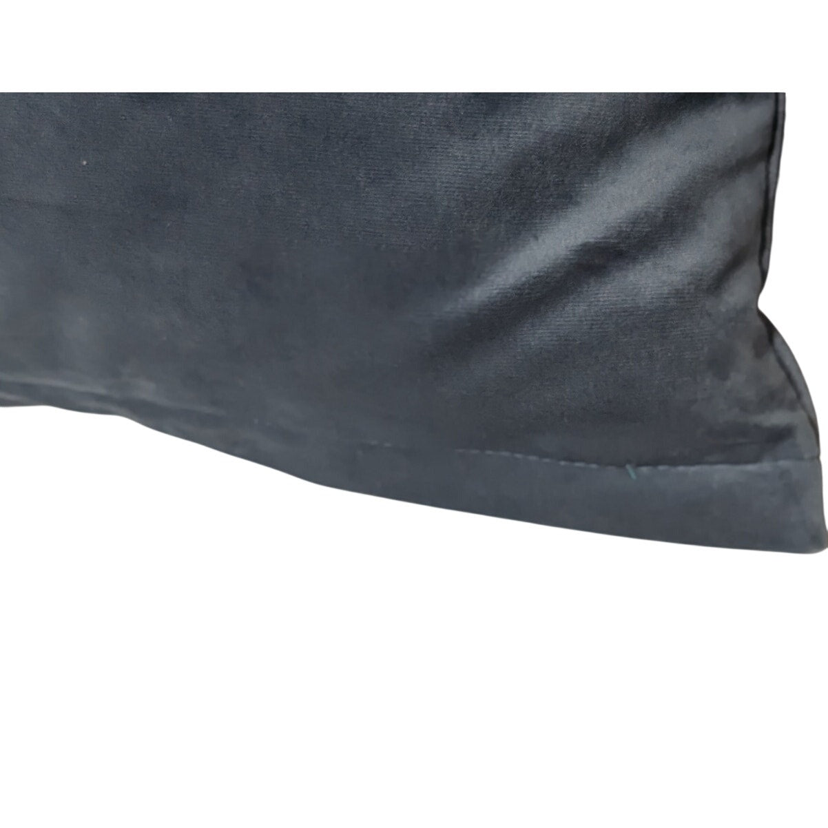 Made in Italy Teal Velvet Zippered Down Filled Insert Decorative Pillow