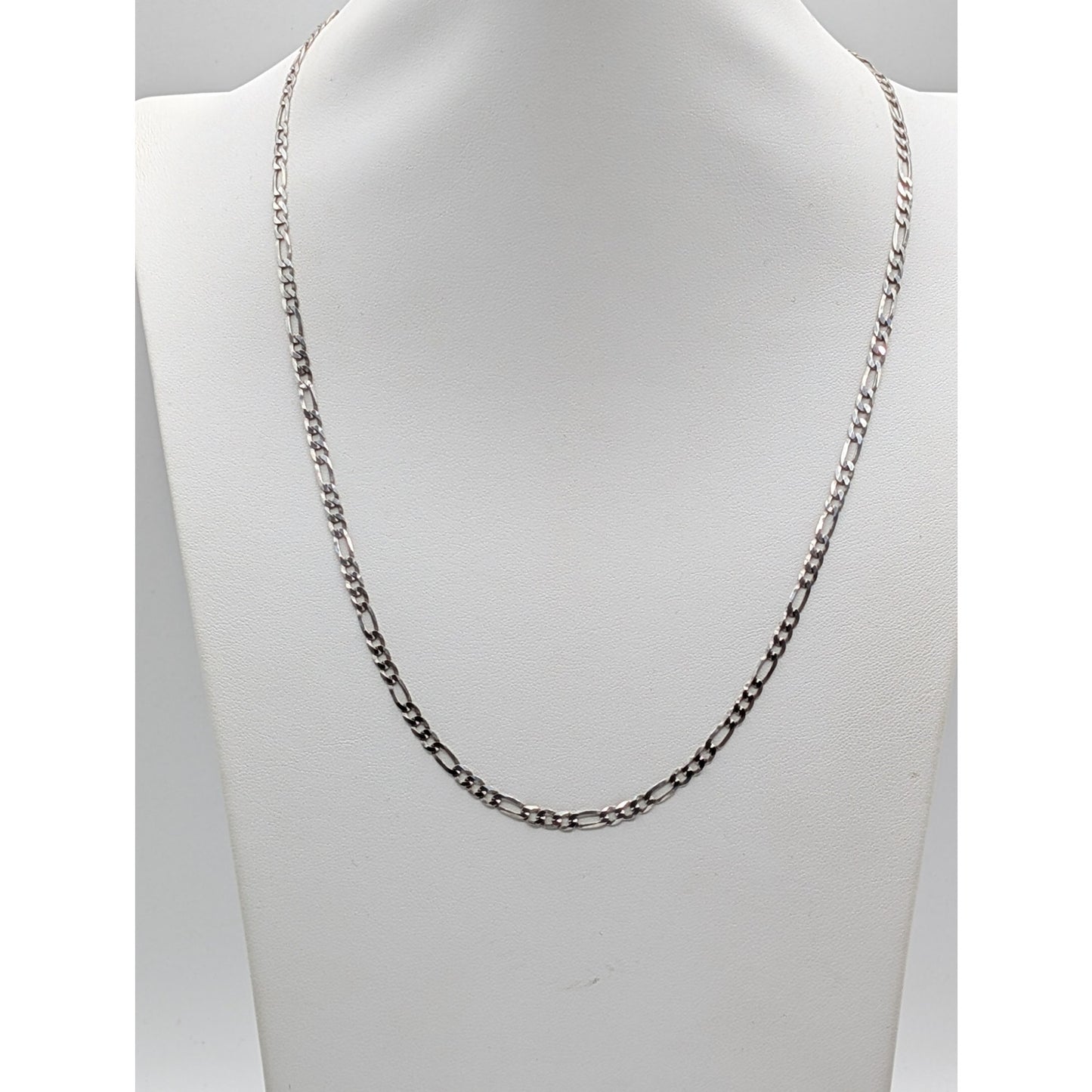 925 Italy Sterling Silver Figaro 22" Chain Necklace 6.52g