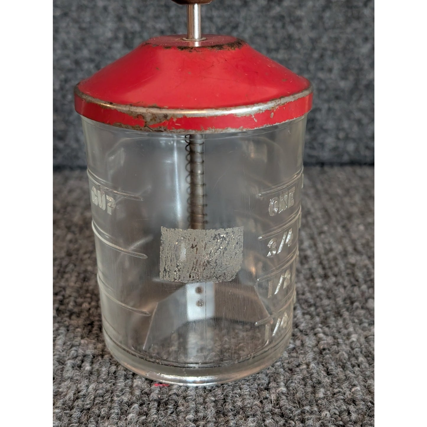 Vintage Hazel Atlas Glass Measuring Cup Food/Nut Chopper