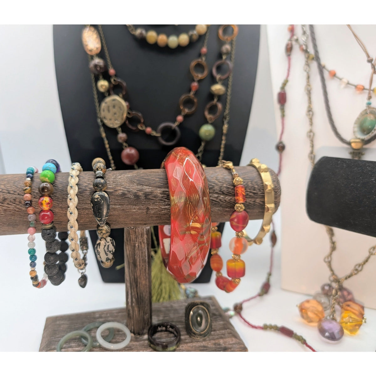 Reseller's Delight 46 Piece Boho Vintage to Modern Costume Jewelry Lot