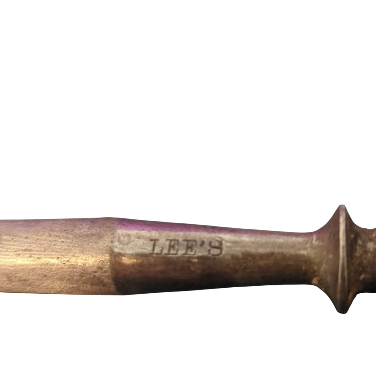 Antique Lee's 13" Stag Antler Handle W/Sterling Honing Rod