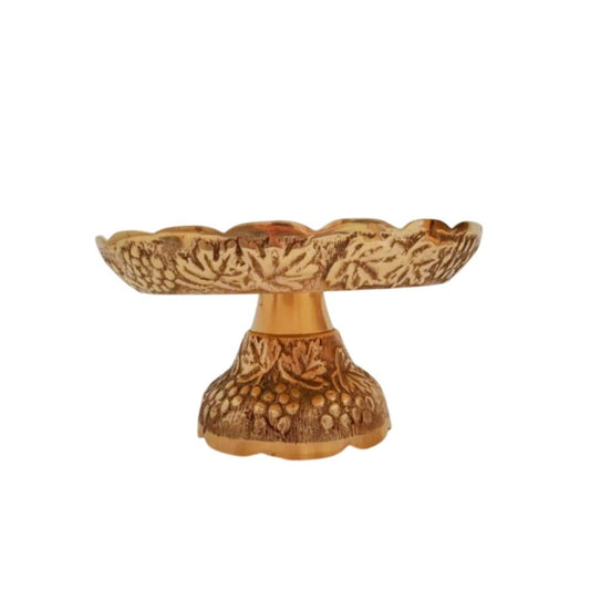 Vintage Solid Brass Wedding/Birthday/Fruit Decorative Pedestal Stand