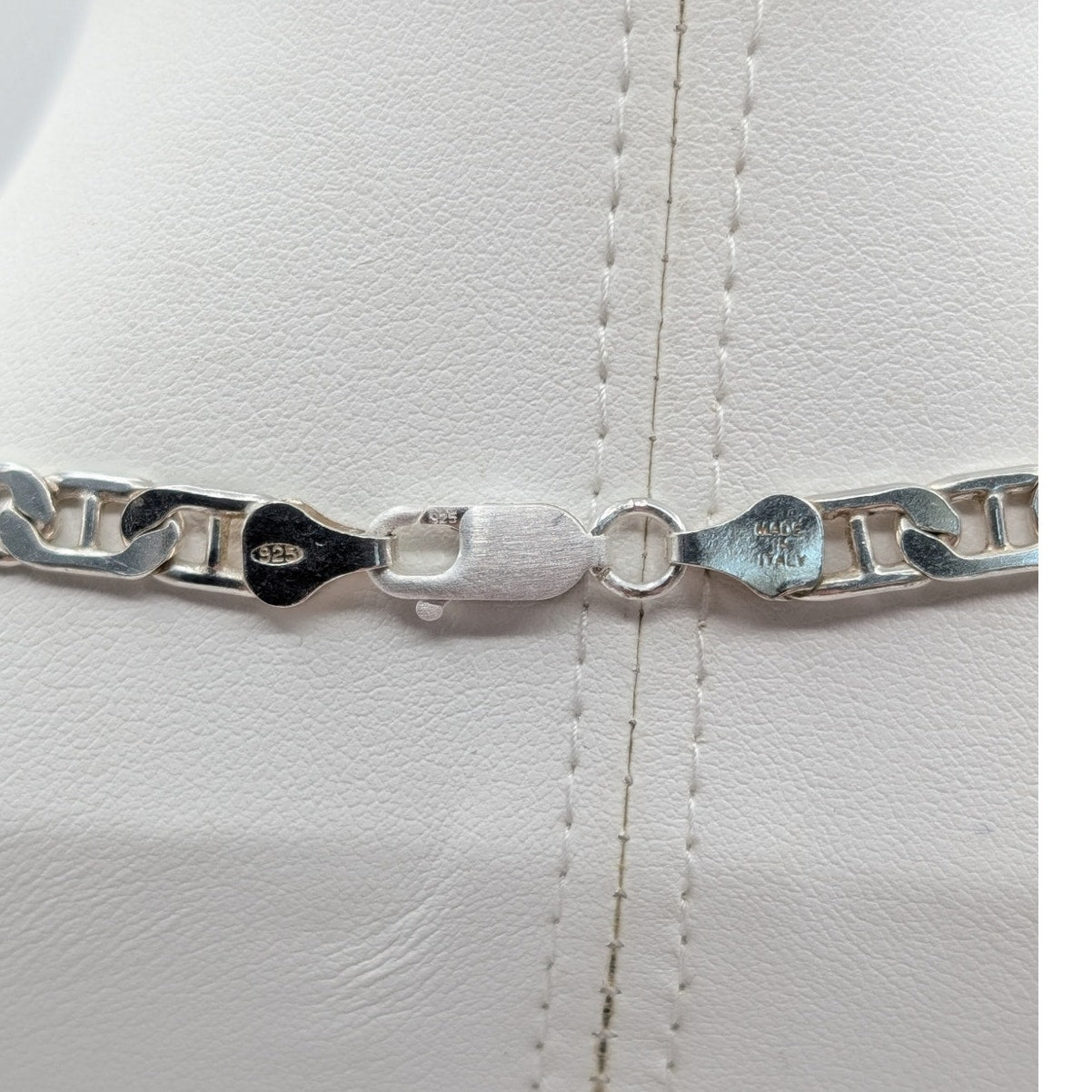 925 Italy Sterling Silver Mariner's Link 18" Chain Necklace