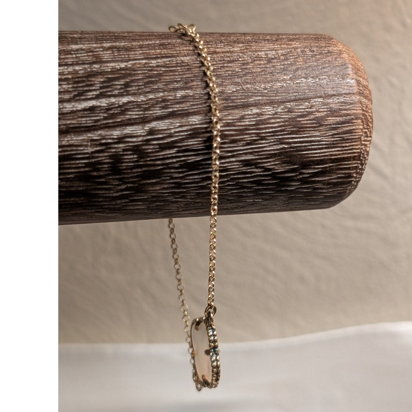 Dyadema 925 Italy Vermeil MOP Quadrafoil Chain Link Bracelet