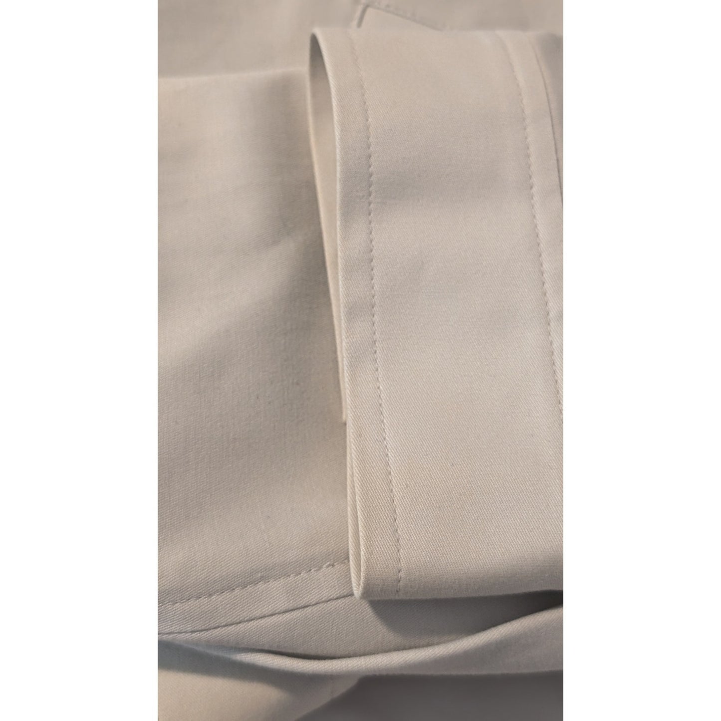 Jones New York Signature Beige Mandarin Collar Button Front Unlined Jacket Sz L