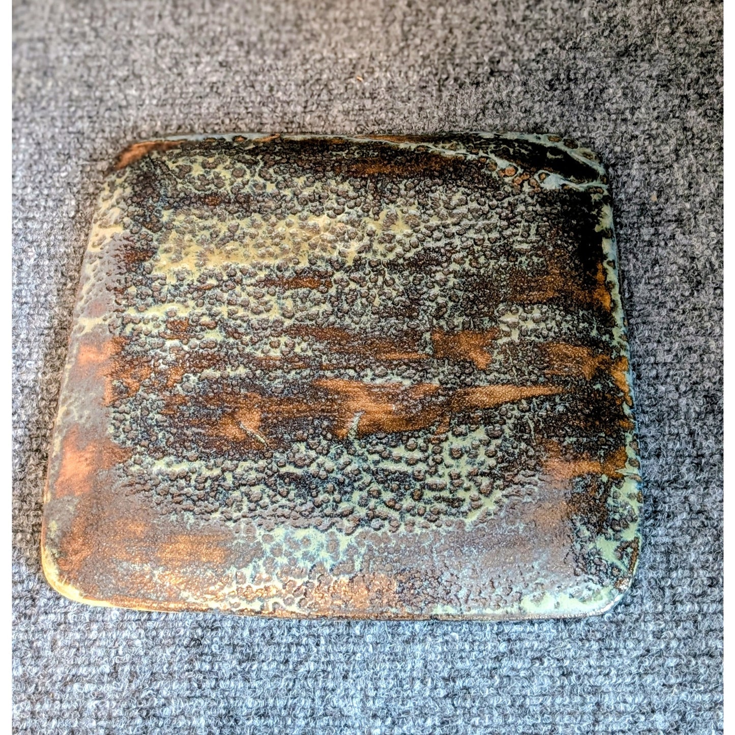 Fish 'Fossil' Textured 9" Plate Pottery