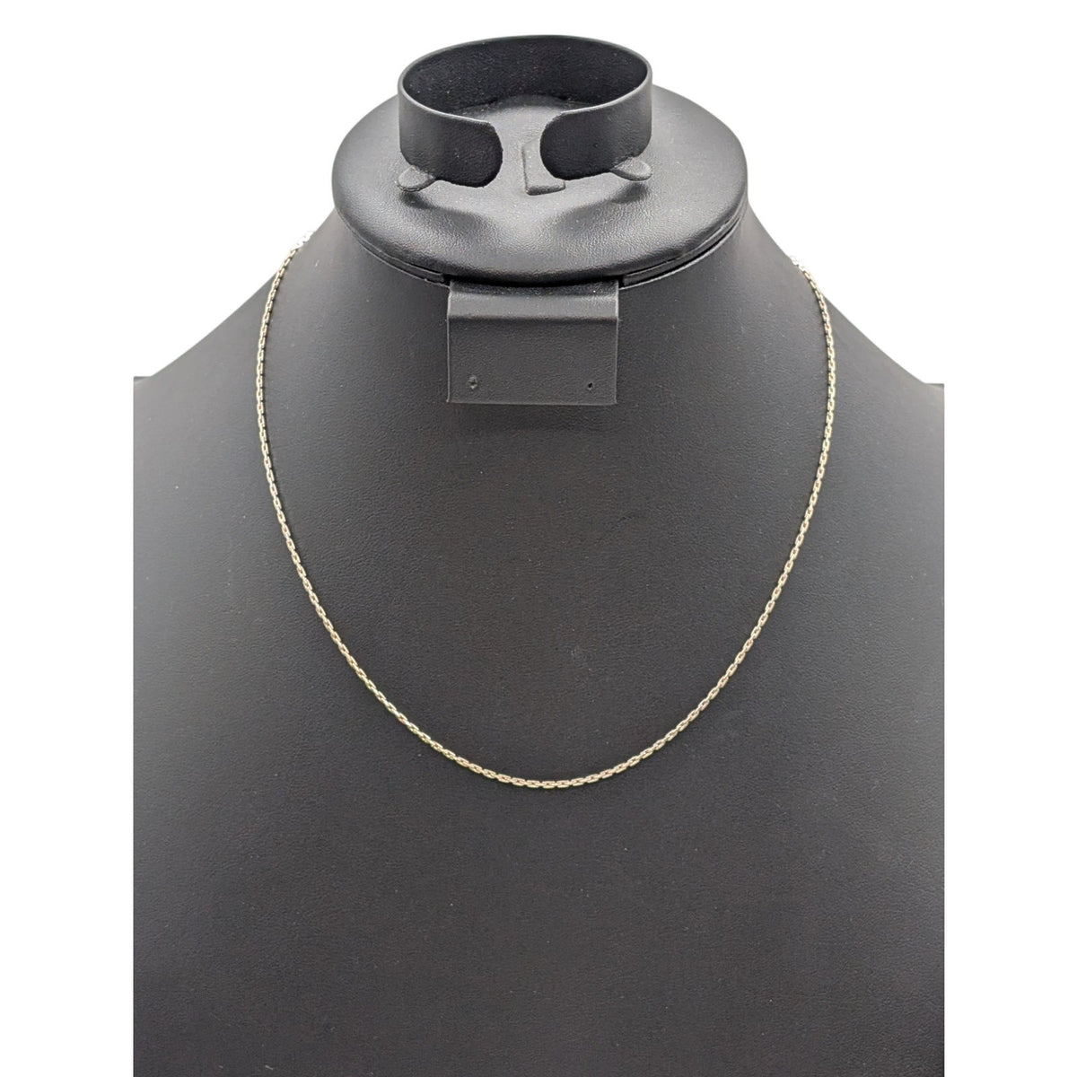 Vintage Signed Napier Sterling Lt Gold Wash Rectangle Chain Link 18" Necklace