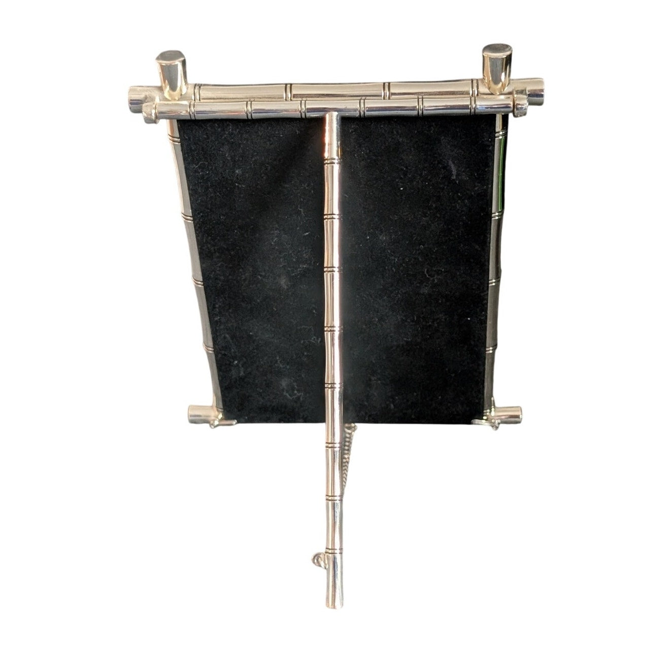 Bamboo Look Silver Metal Free Standing Picture Frame