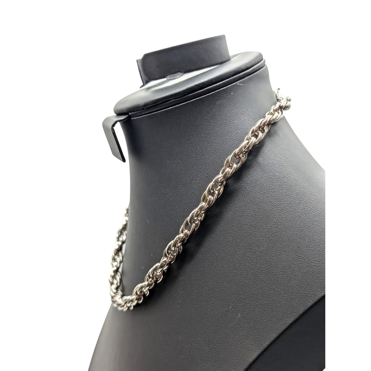 Vintage Multi-Link Silver Tone 18" Necklace