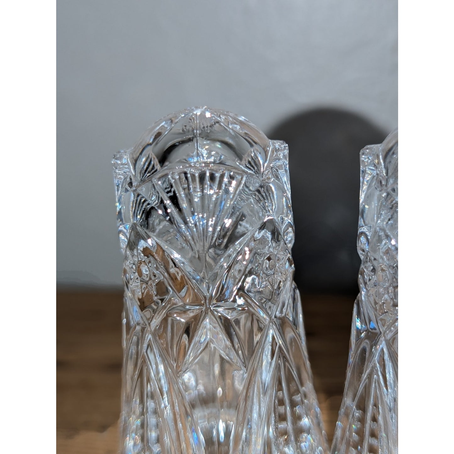Vintage J. G. Durand France Crystal Salt & Pepper Shakers