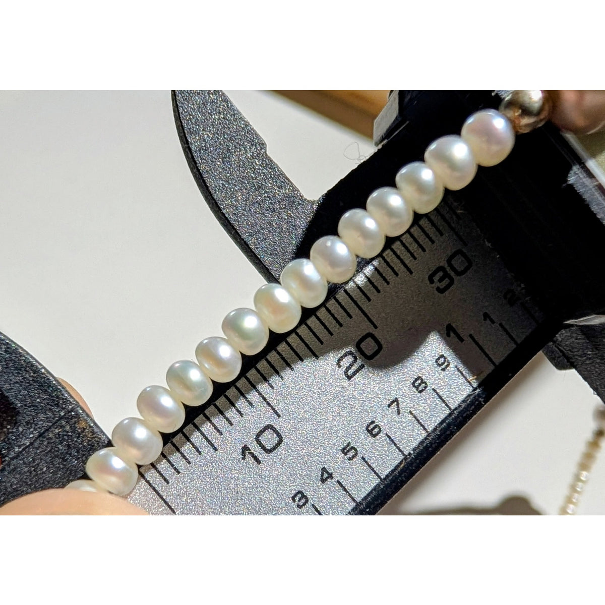 Vintage Honora 925 Sterling Silver White & Light Gray Akoya Pearl 18" Necklace