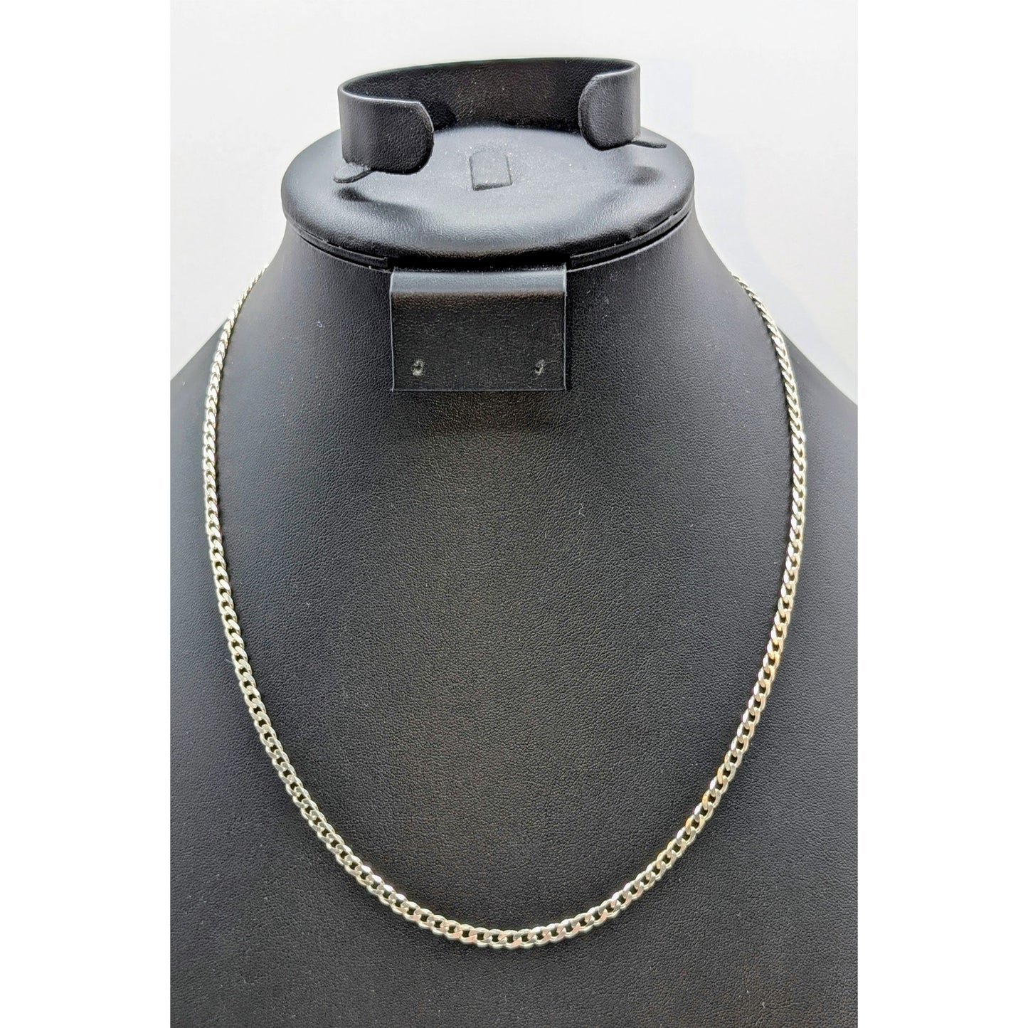 925 Sterling Silver Italy 20" Curb Link Chain Necklace