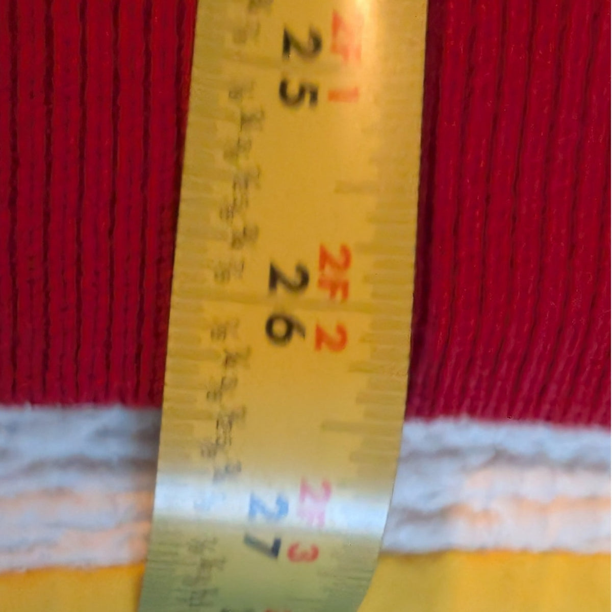 Faconnable Designed & Made in FranceRed Ribbed V Neck Pullover Sweater Sz M
