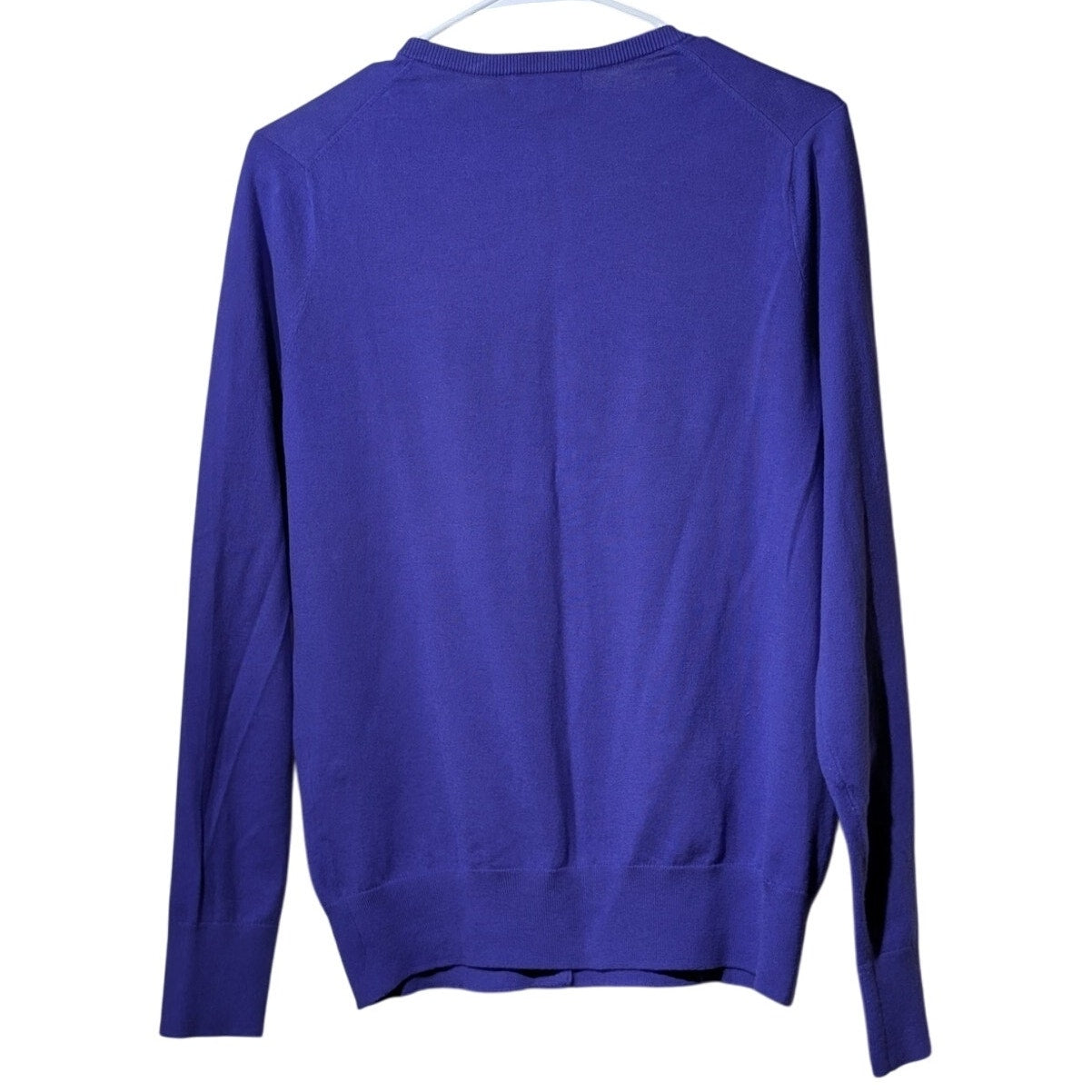 Lands' End Purple Button Front Classic Timeless Cardigan Womens' Size S