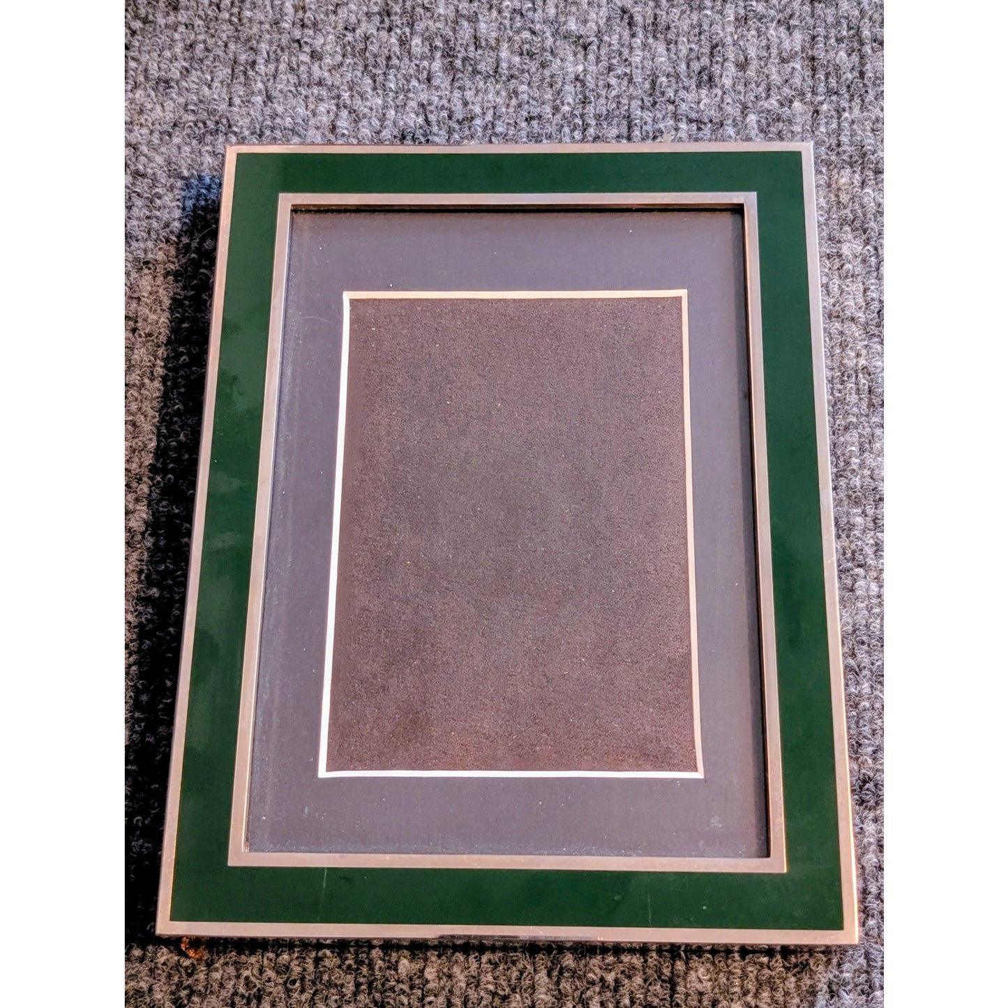Papyrus Green & Silver Tone Classic American Old Money Aesthetic Photo Frame