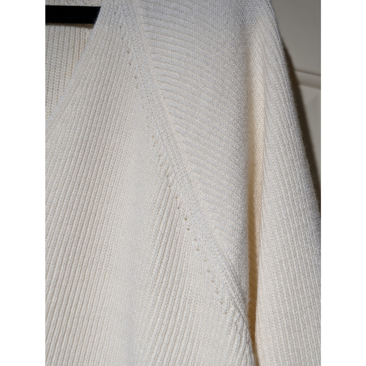 Athleta Hanover Pelican Cream Refined V-Neck Sweater Relaxed Fit Sweater Sz 2X