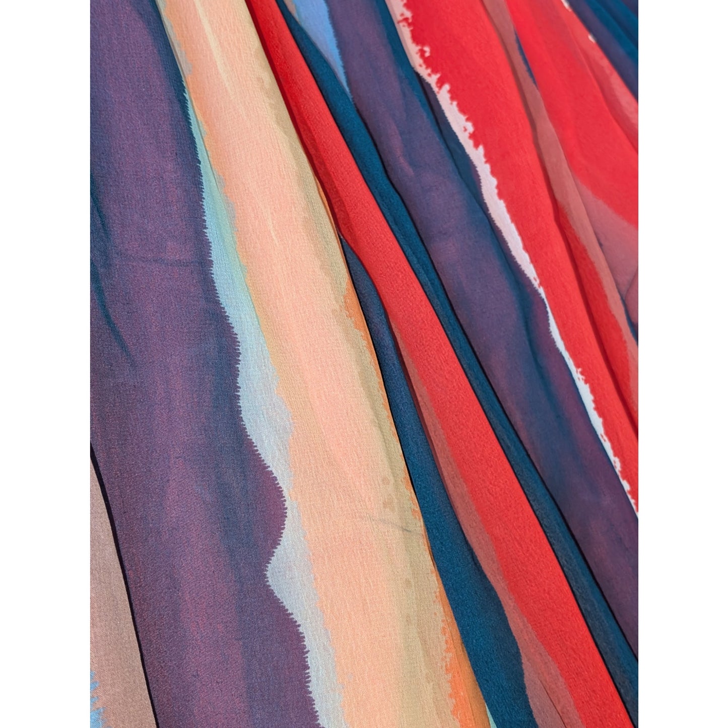 Phool Multi-Color Boho Maxi Elastic Waist Skirt Size 1X