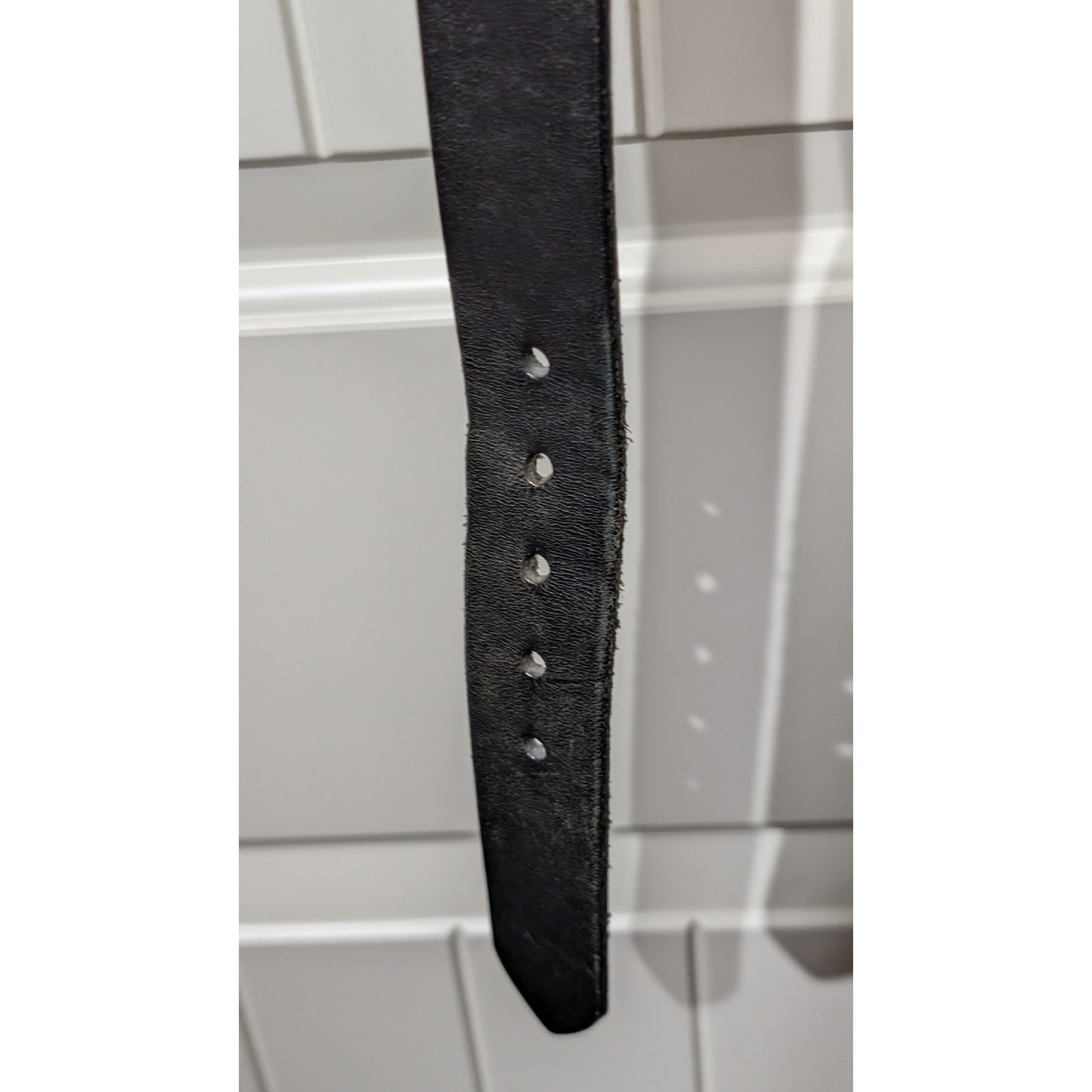 Levi's Casual Black Leather Silver Tone Buckle Belt Sz 40