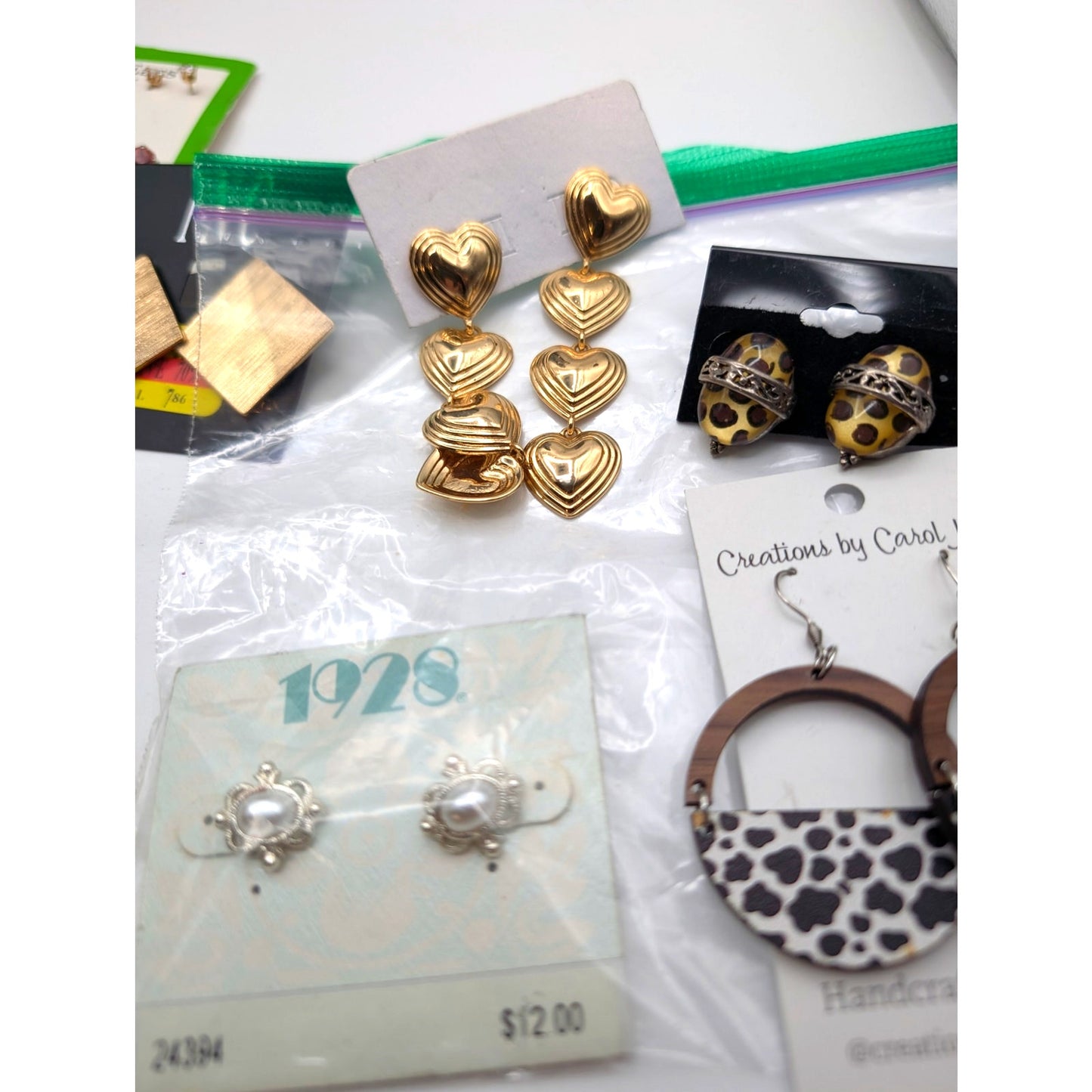 Lot of Seventeen Pair of Pierced Earrings