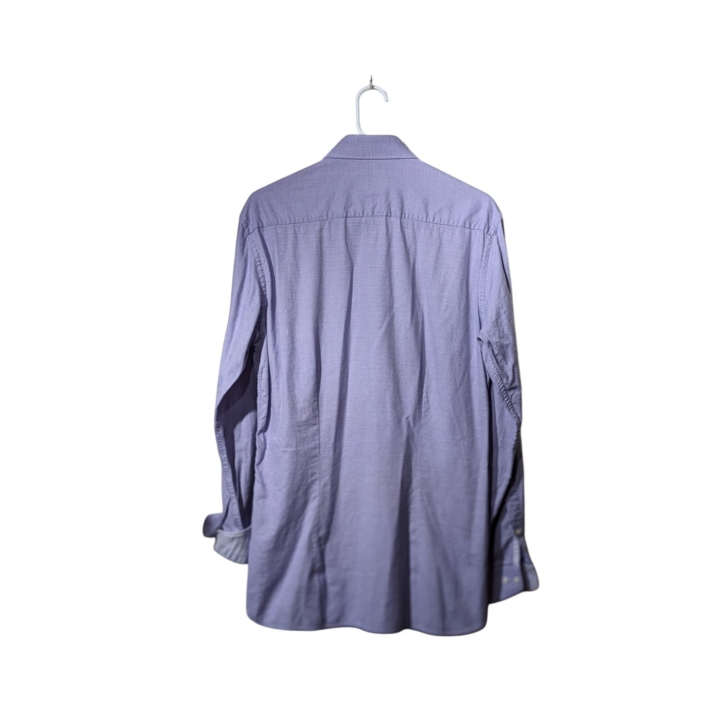 Ted Baker Purple Pin Dot Endurance Button Up Shirt Mens Sz 15.5 34/35