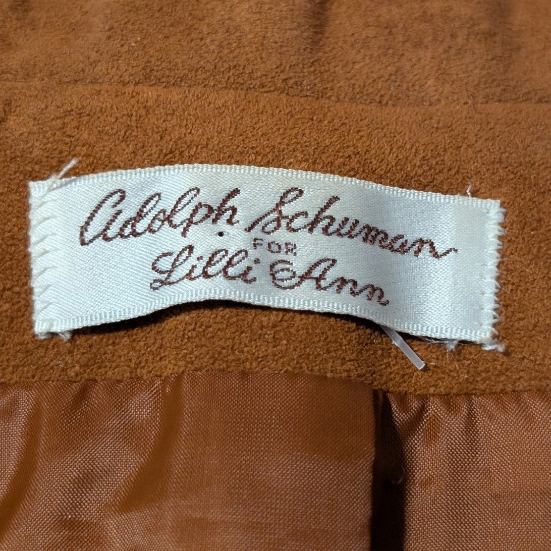 Adolph Shuman for Lilli Ann Vintage Brown Ultra Suede Women's Blazer