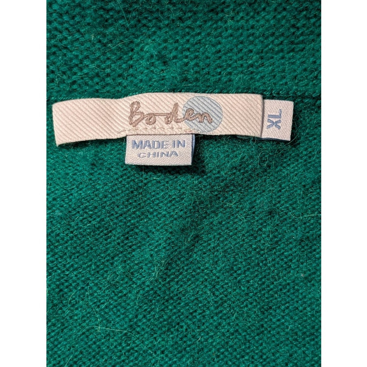 Boden Green Brie Wool Alpaca Blend Pullover Sweater Womens Sz XL