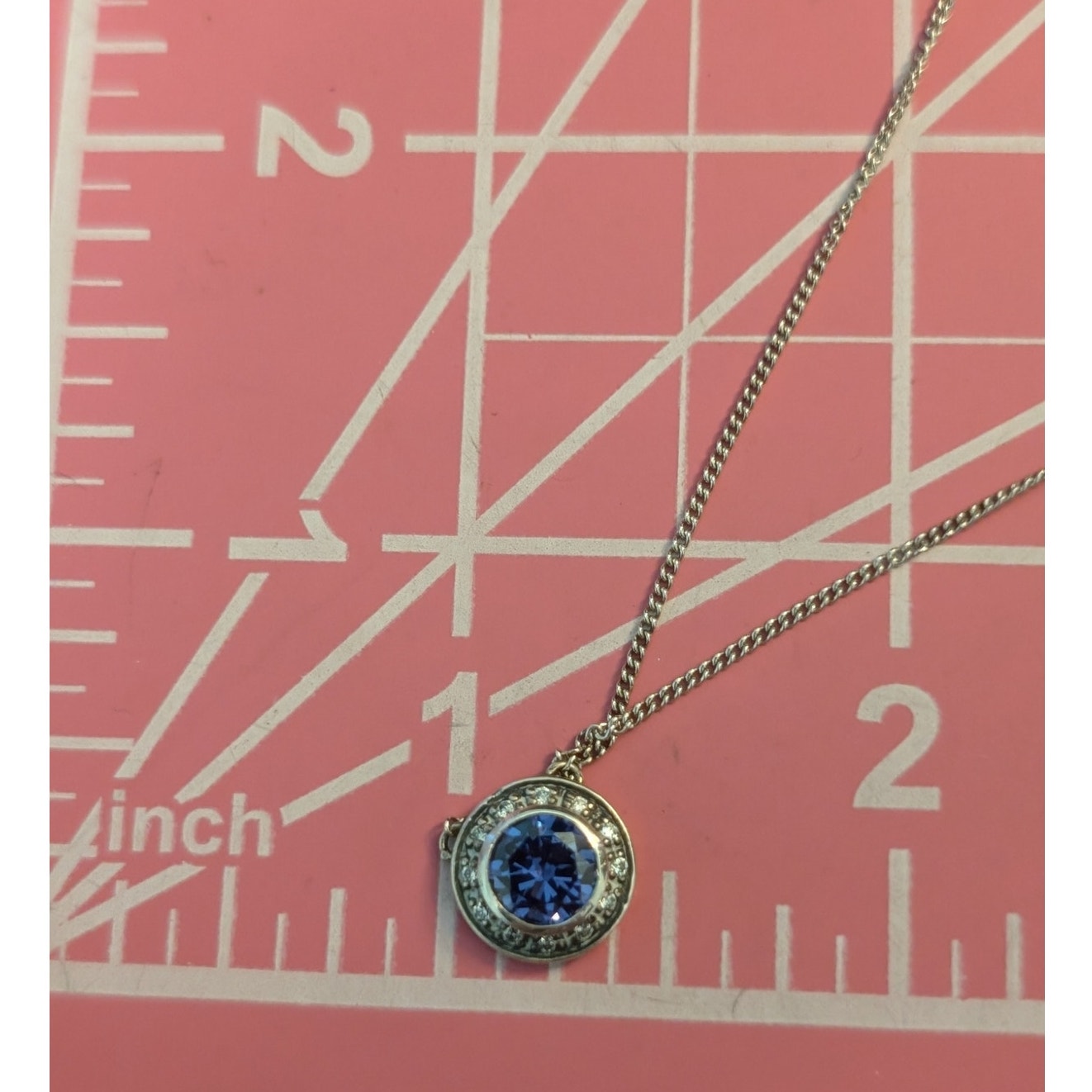 Retired Authentic Silpada Designs Alluring Azure Halo 925 Sterling Necklace