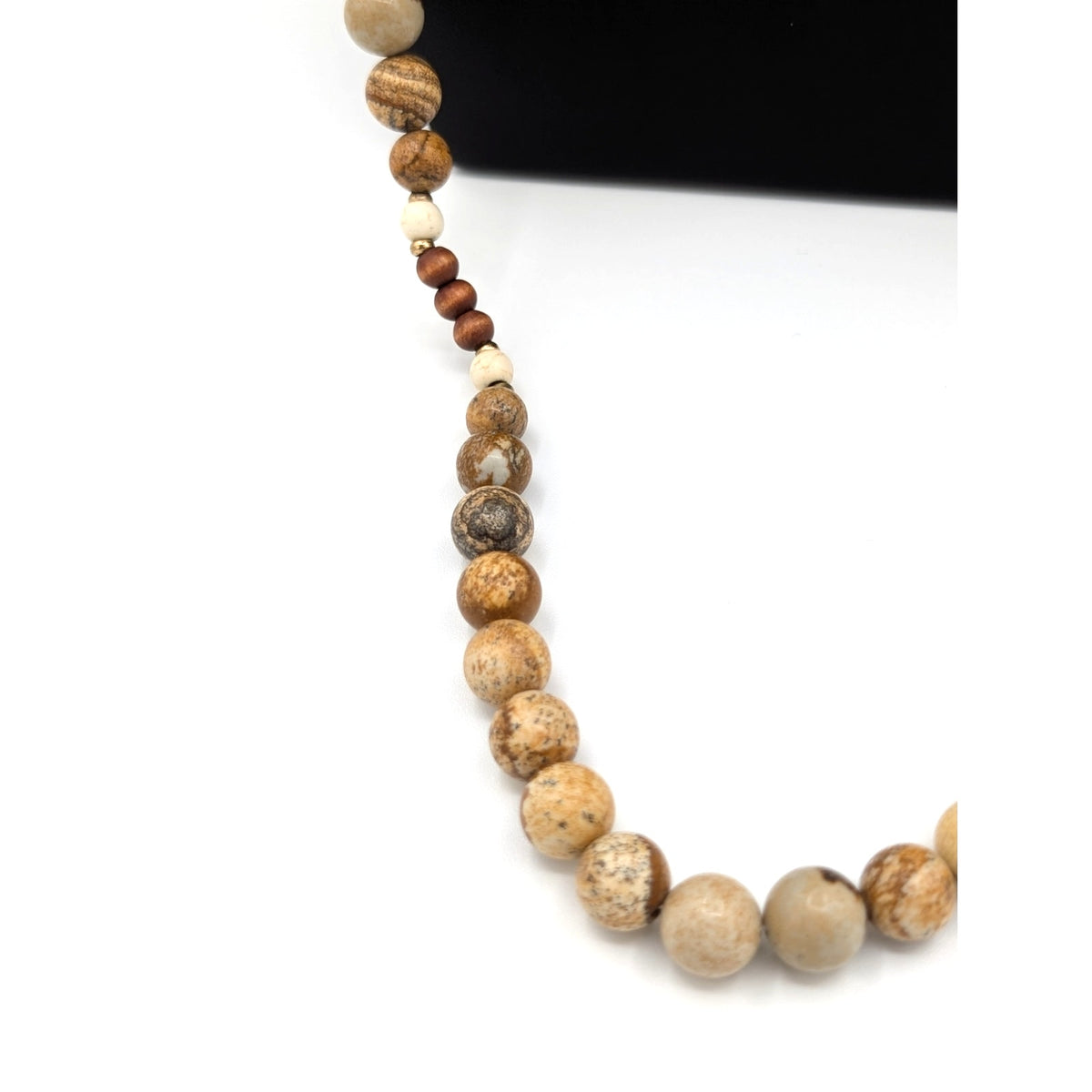 Jasper Stone Bead 42" Necklace