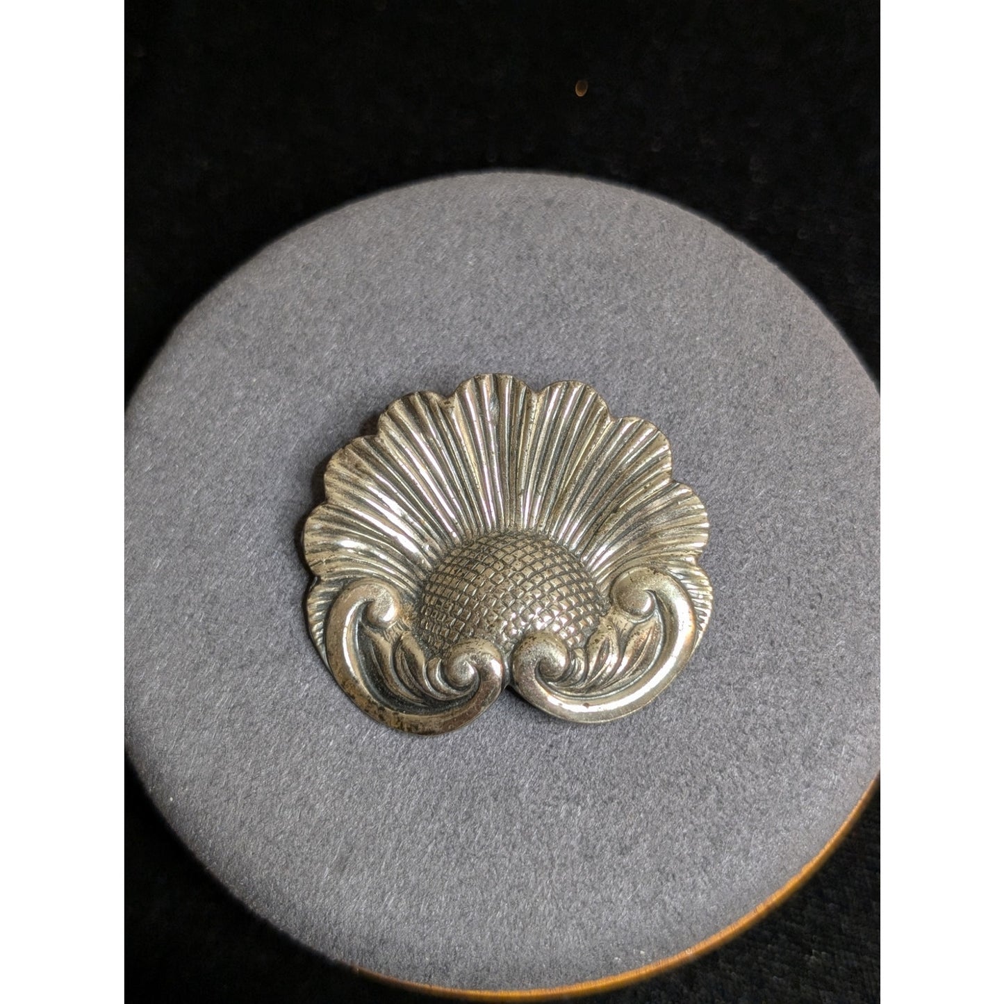 Vintage 1946 Sterling by Jewel Art Flower Brooch