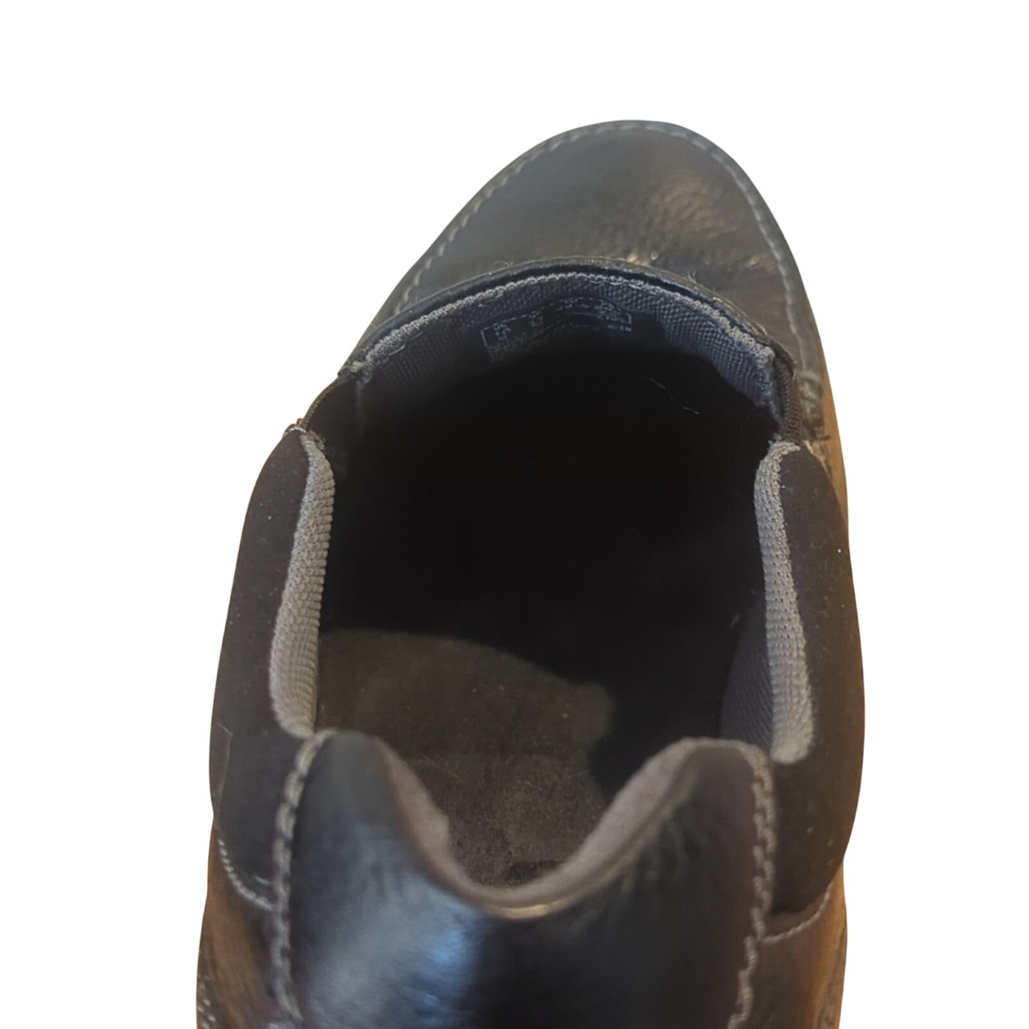 Clarks Collection Cotrell Free Black Oily Leather Pebbled Grain Loafer Men's 11M