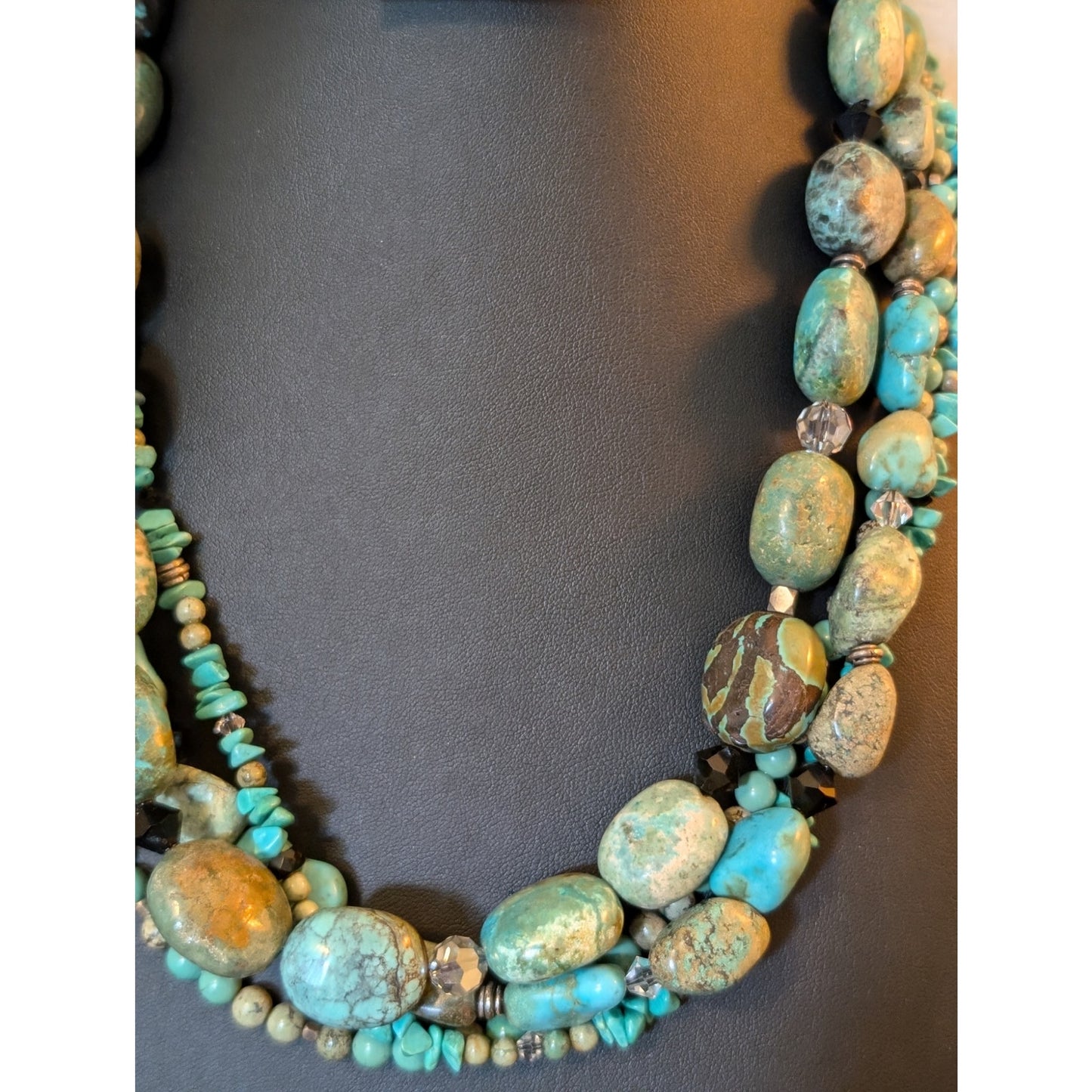 SILPADA Sterling Silver Turquoise Four-Strand Necklace