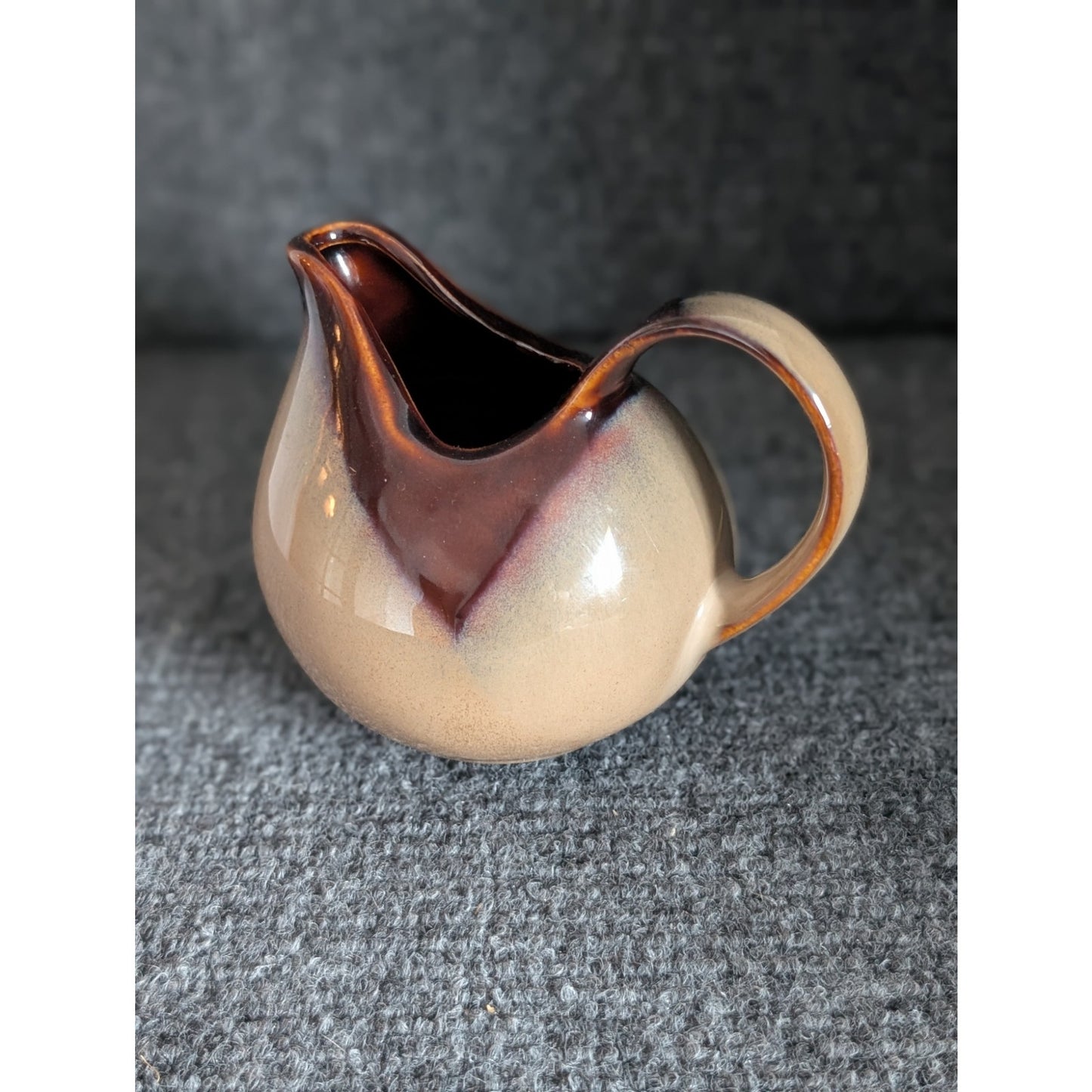 SANGO Nova Brown Earthenware Ceramic Creamer Vintage