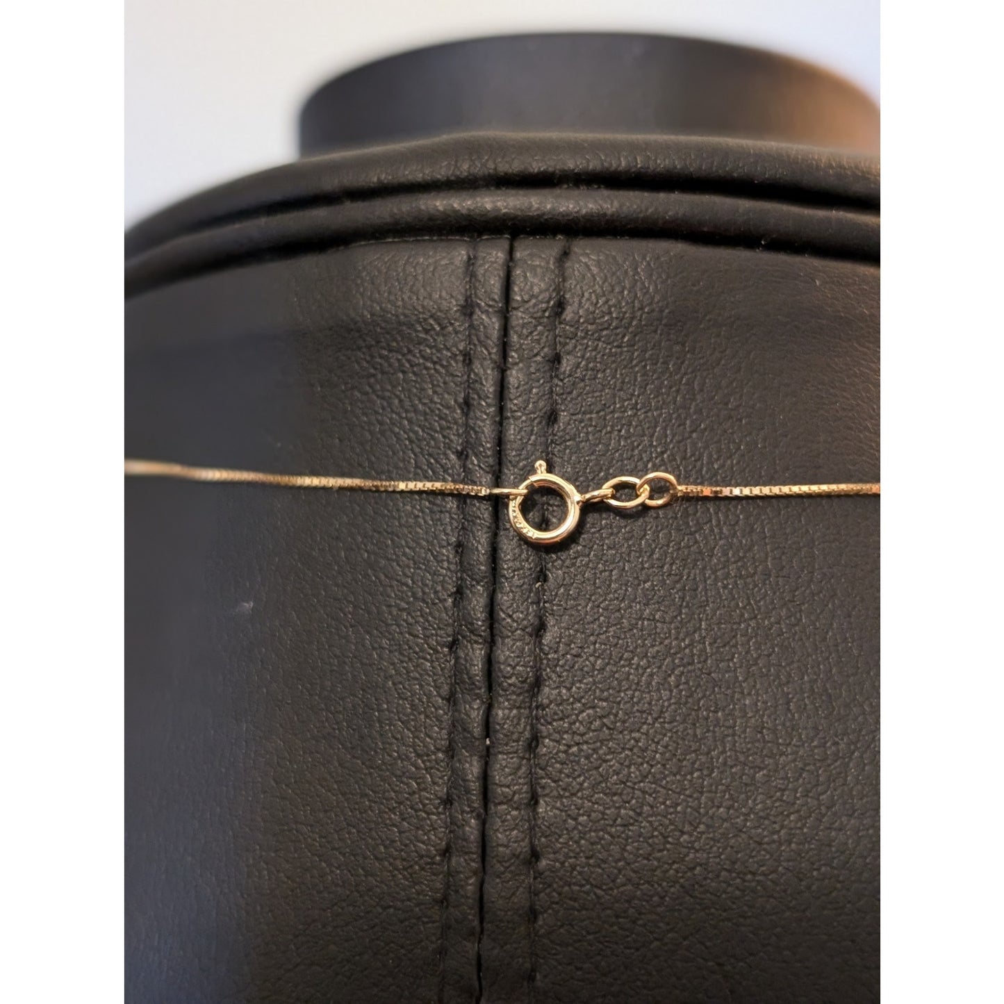Estate Gorgeous Red Spinel Diamond 14k Yellow Gold Pendant Chain 18" Necklace