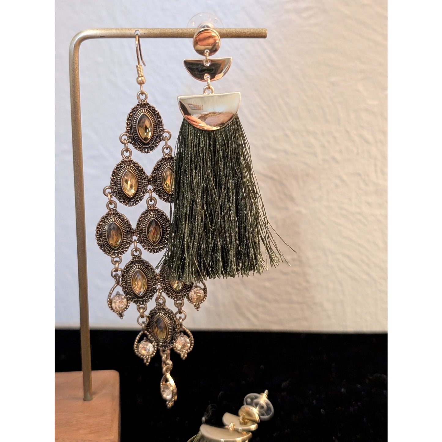 Lot of Three Pair Boho Extreme Dangle Pierced Earrings