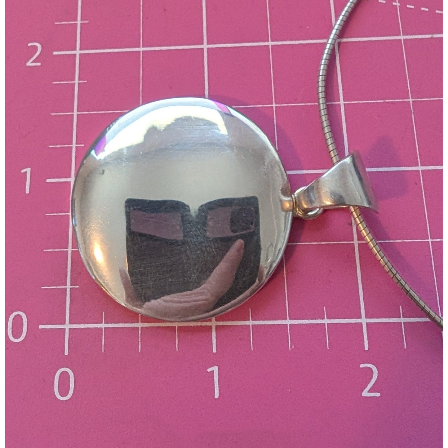925 Sterling Silver Silpada Wavy Disk Pendant on 925 Sterling 16" Cord Necklace