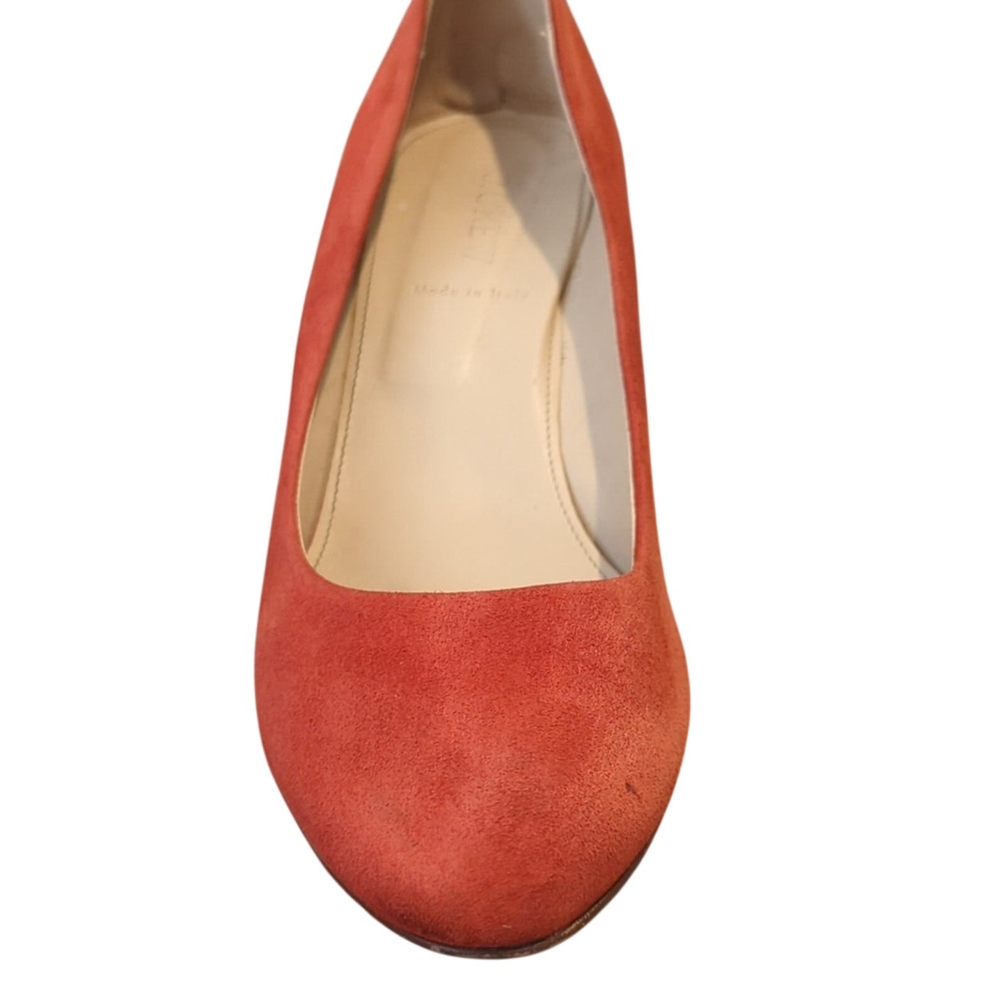 J. Crew Made in Italy Martina Red Suede Wedges Women's Size 9