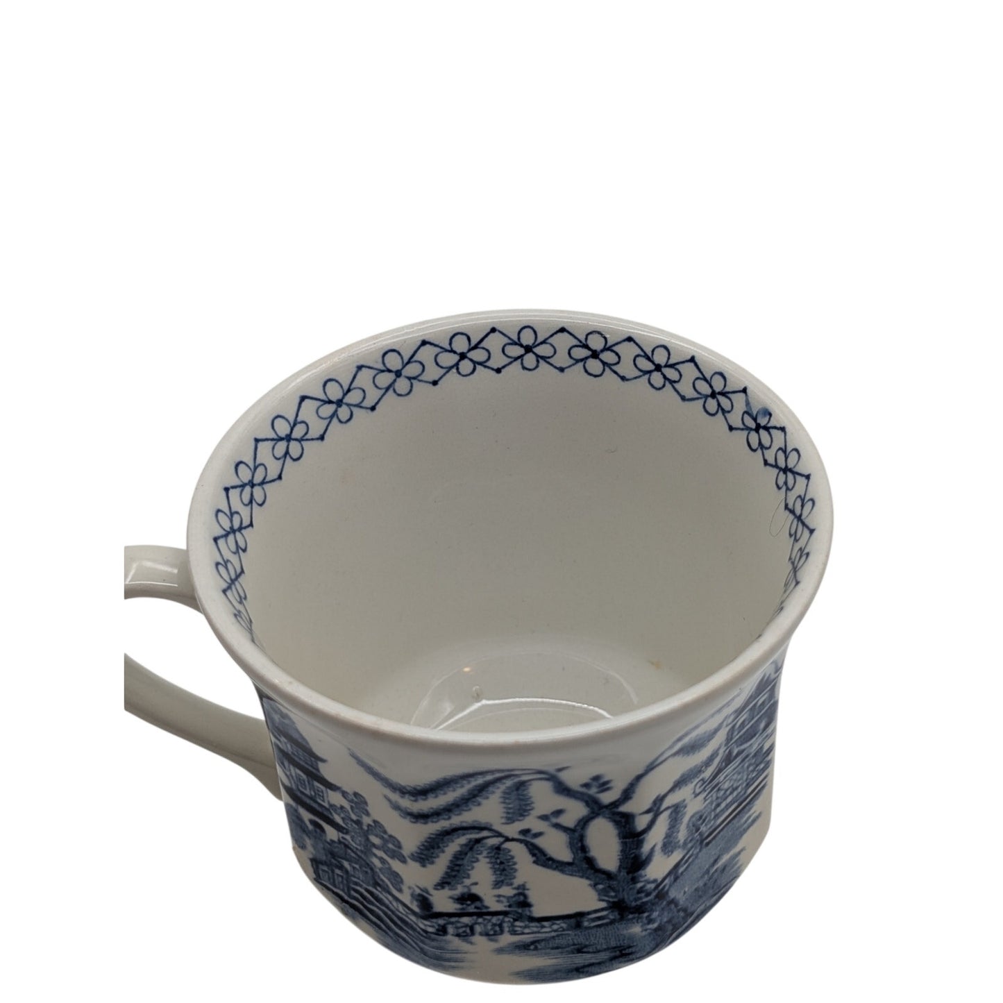 Vintage J & G Meakin Willow Blue Transferware Teacup England