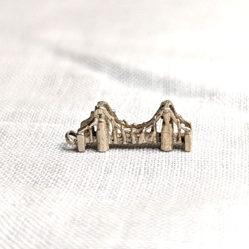 Vintage Sterling Silver Suspension Bridge Charm