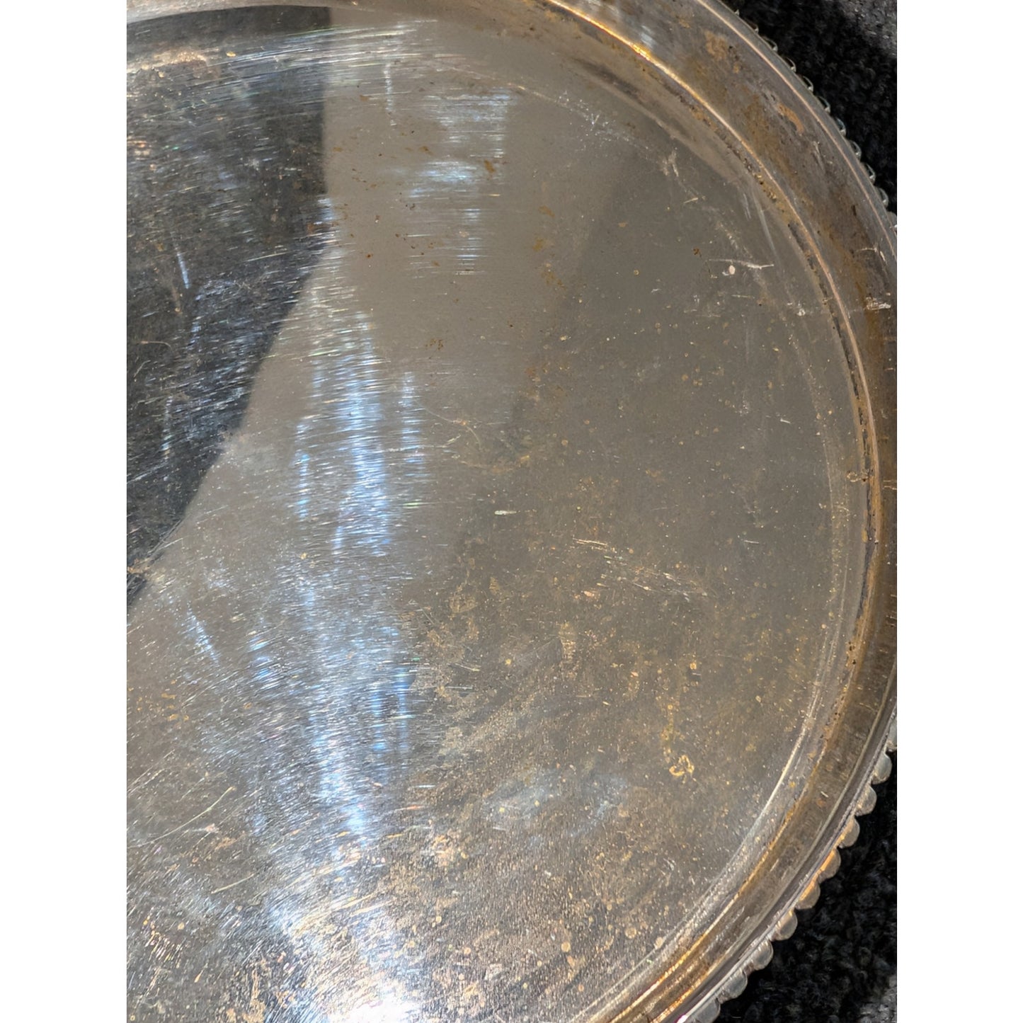 Vintage Bombay Silverplate Cake Stand (Without Glass Dome)