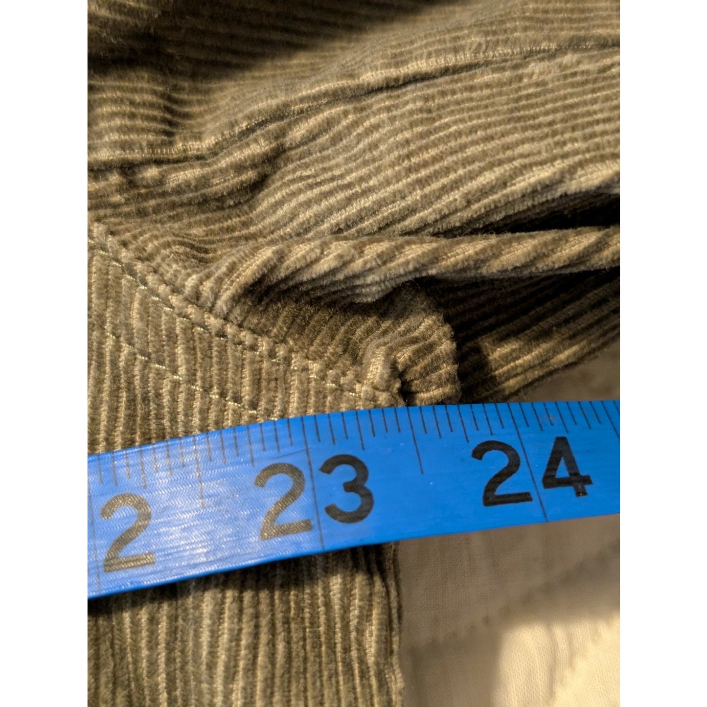 Jones New York Sport Green Corduroy Cotton Jean Style Button Front Jacket Sz XL