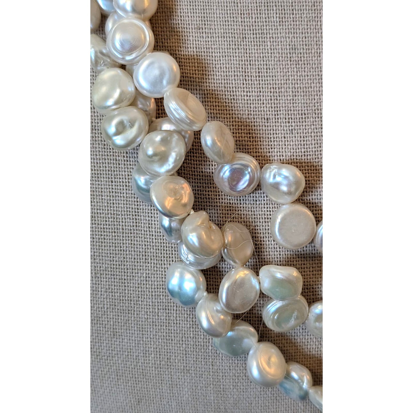 Lucas Lameth Multi-Strand Freshwater Pearl Necklace/Sterling Silver Clasp 18"