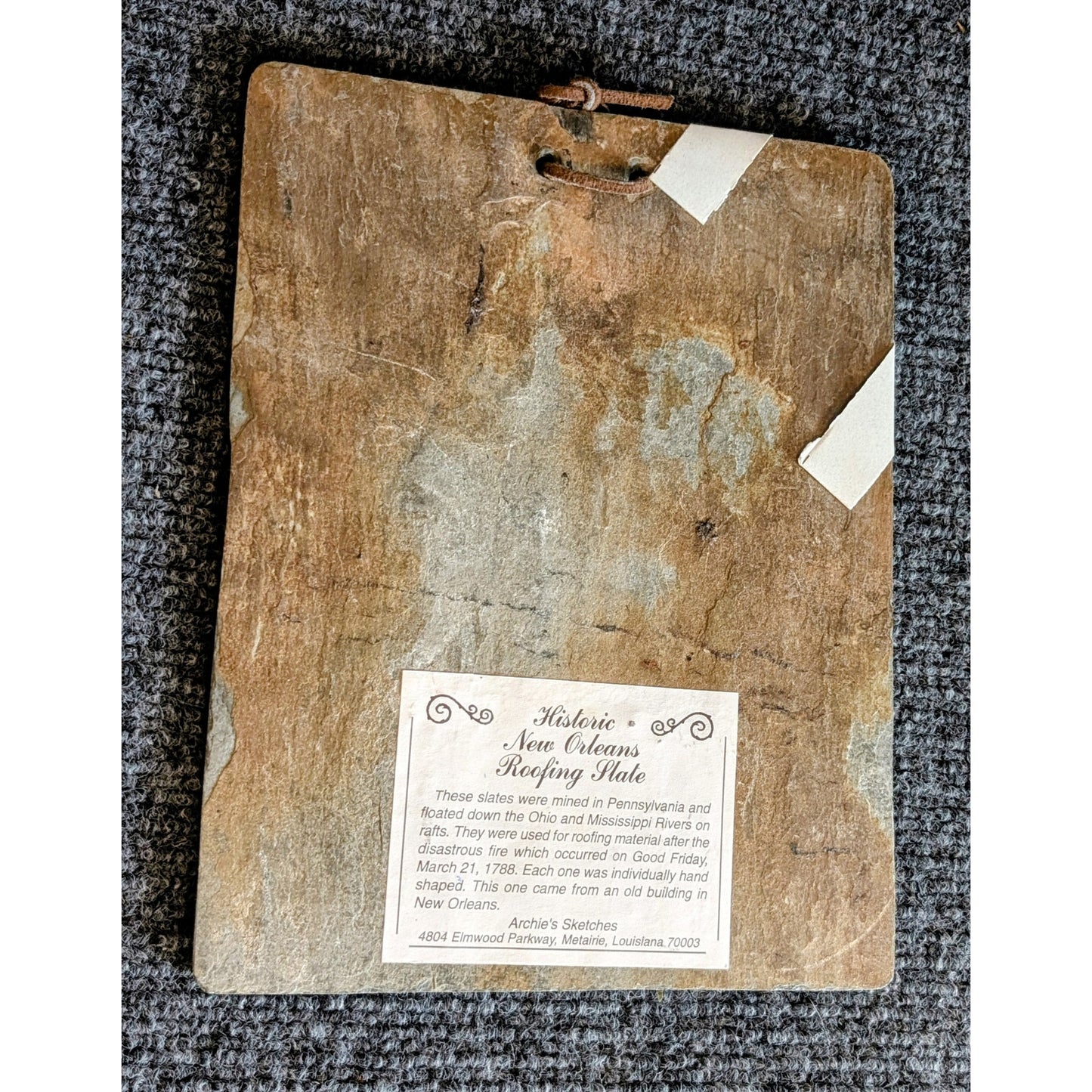 French Quarter New Orleans 175 Yr Old Roofing Slate Don Davey Signed 1987 Print