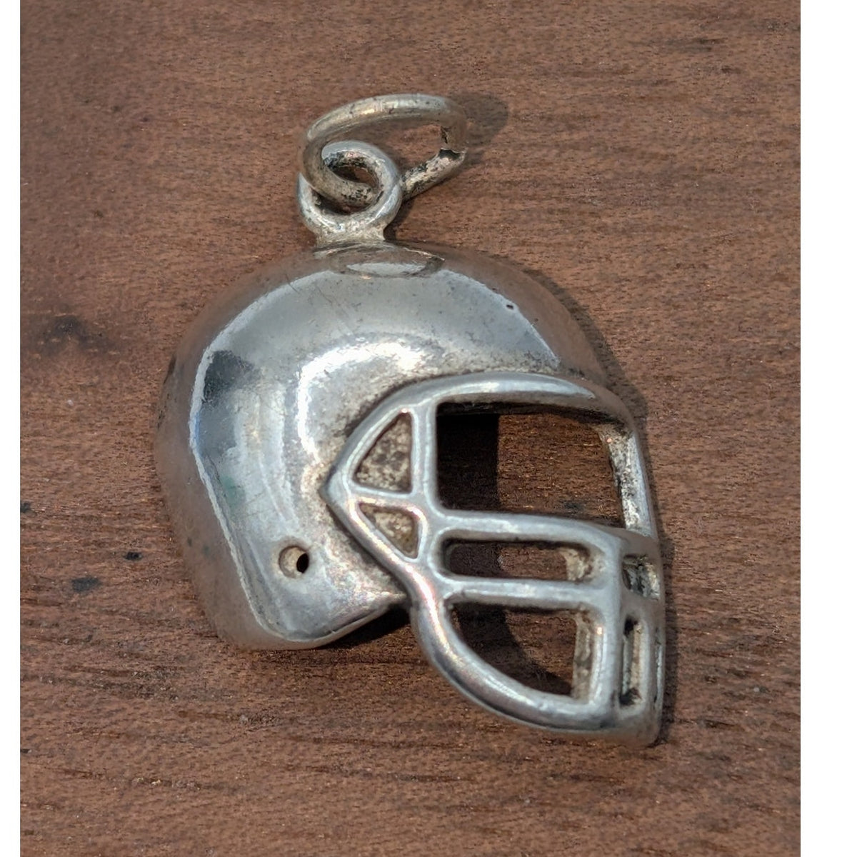 Vintage 925 Sterling Silver Football Helmet Charm/Pendant