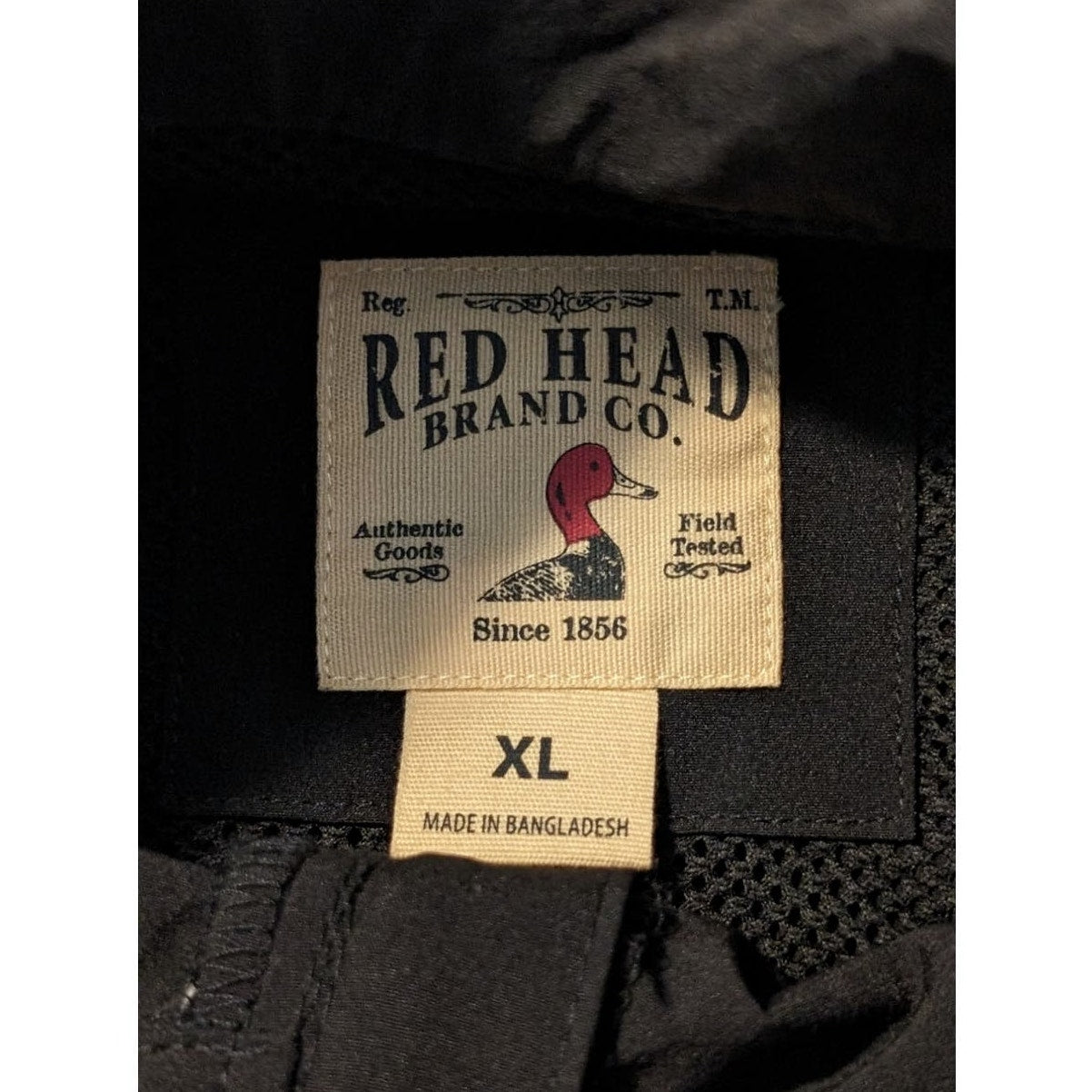 RedHead Brand Co. Black Lightweight Full Zip Windbreaker Mens Sz XL