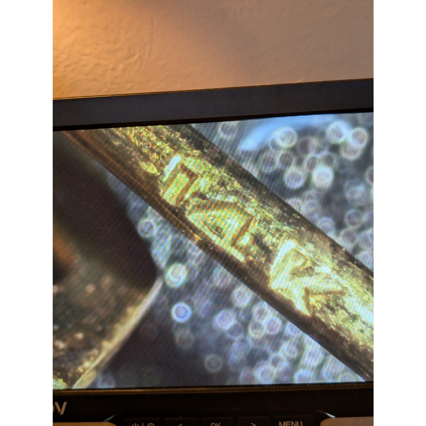 Antique 14K Yellow Gold Tourmaline or Citrine Stick Pin