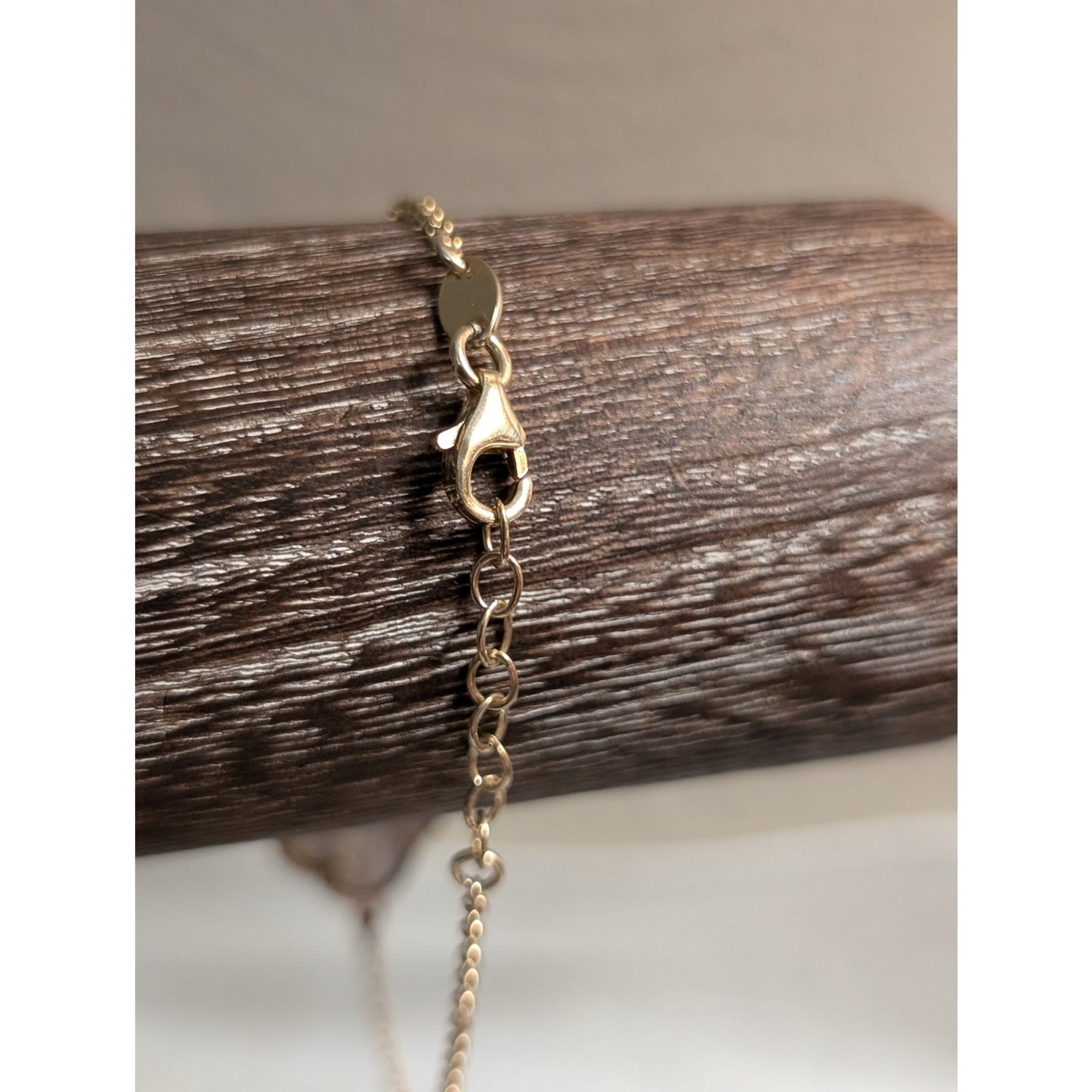 Dyadema 925 Italy Vermeil MOP Quadrafoil Chain Link Bracelet